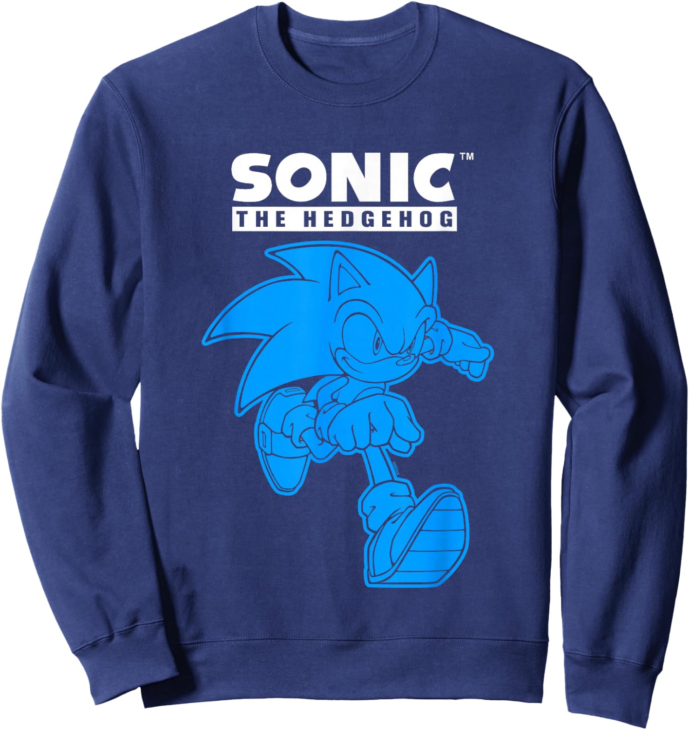 Sonic The Hedgehog Blue Shade Epic Run Portrait Sweatshirt - Sweatshirt | Navy