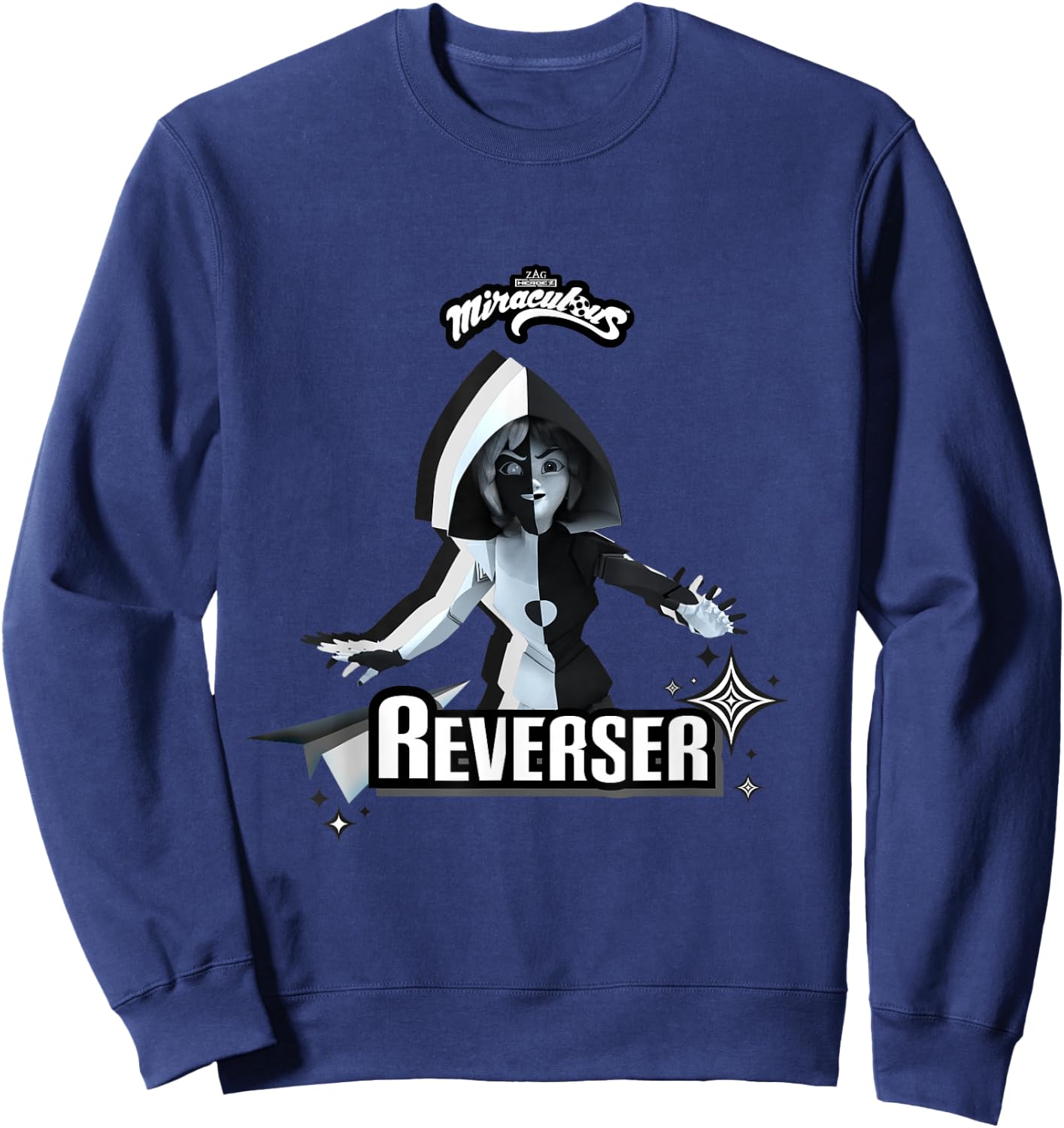 Miraculous Ladybug Villains Collection Reverser Sweatshirt - Sweatshirt | Navy