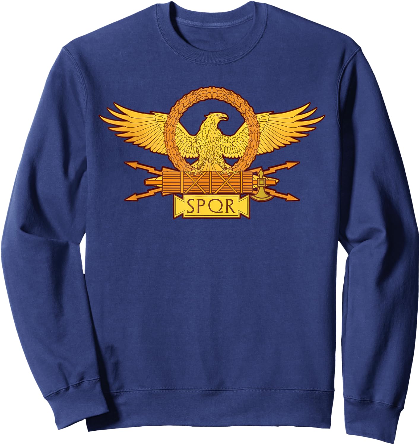 SPQR Roman Eagle Standard - SPQR Sweatshirt - Sweatshirt | Navy