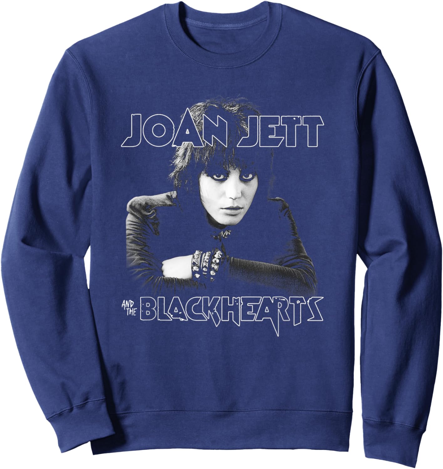 Joan Jett and the Blackhearts - Punk Portrait Sweatshirt - Sweatshirt | Navy