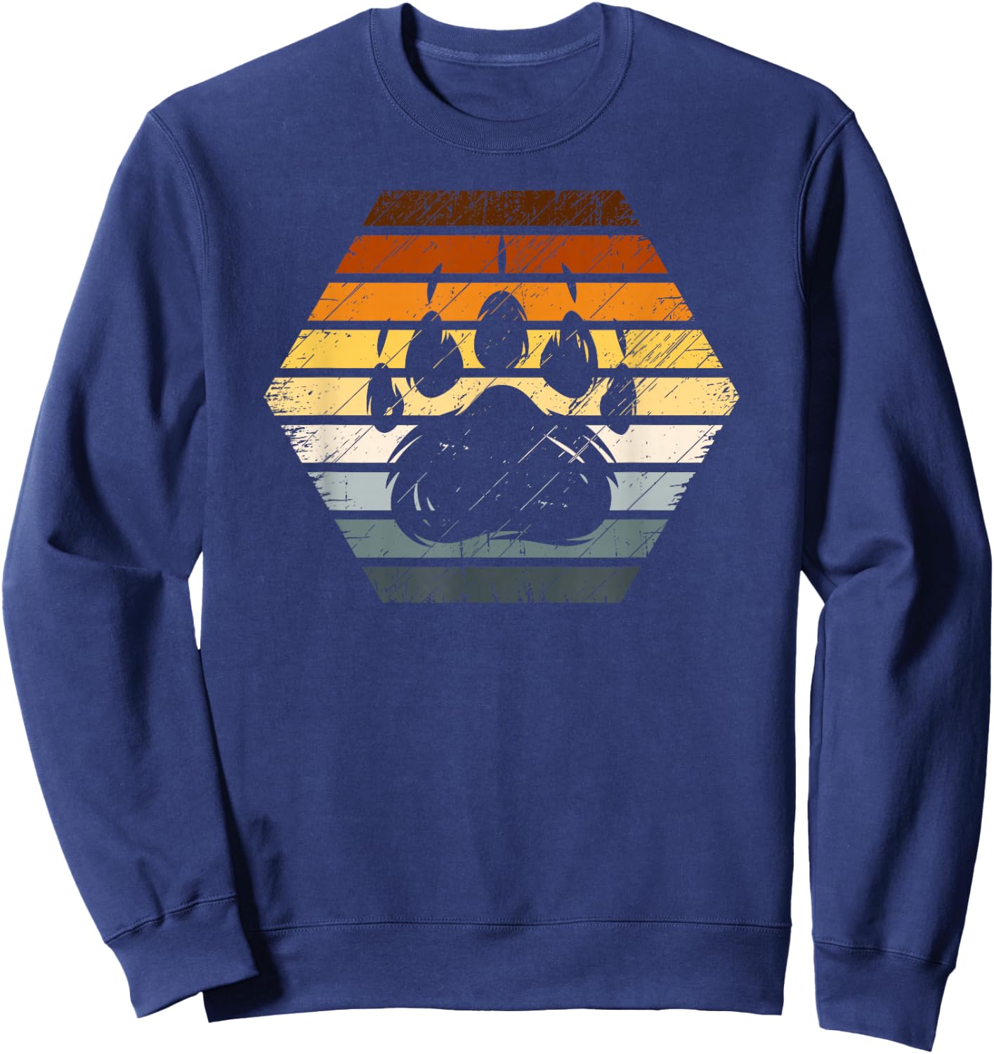 Bärentatze, Farben der Bärengemeinschaftsflagge, Gay Bear Sweatshirt - Sweatshirt | Navy