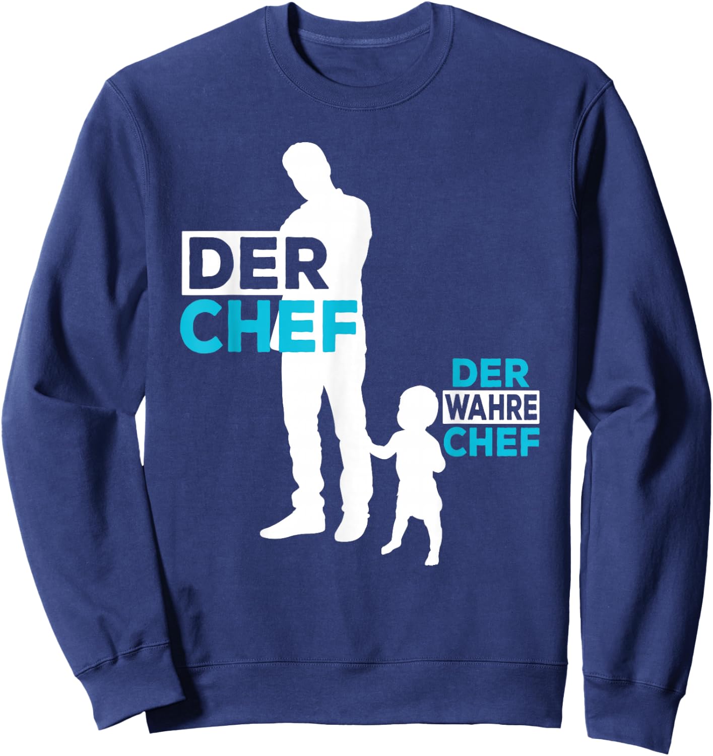 Vater Sohn Partnerlook Papa Sohn Kind Baby Vatertag Sweatshirt - Sweatshirt | Navy