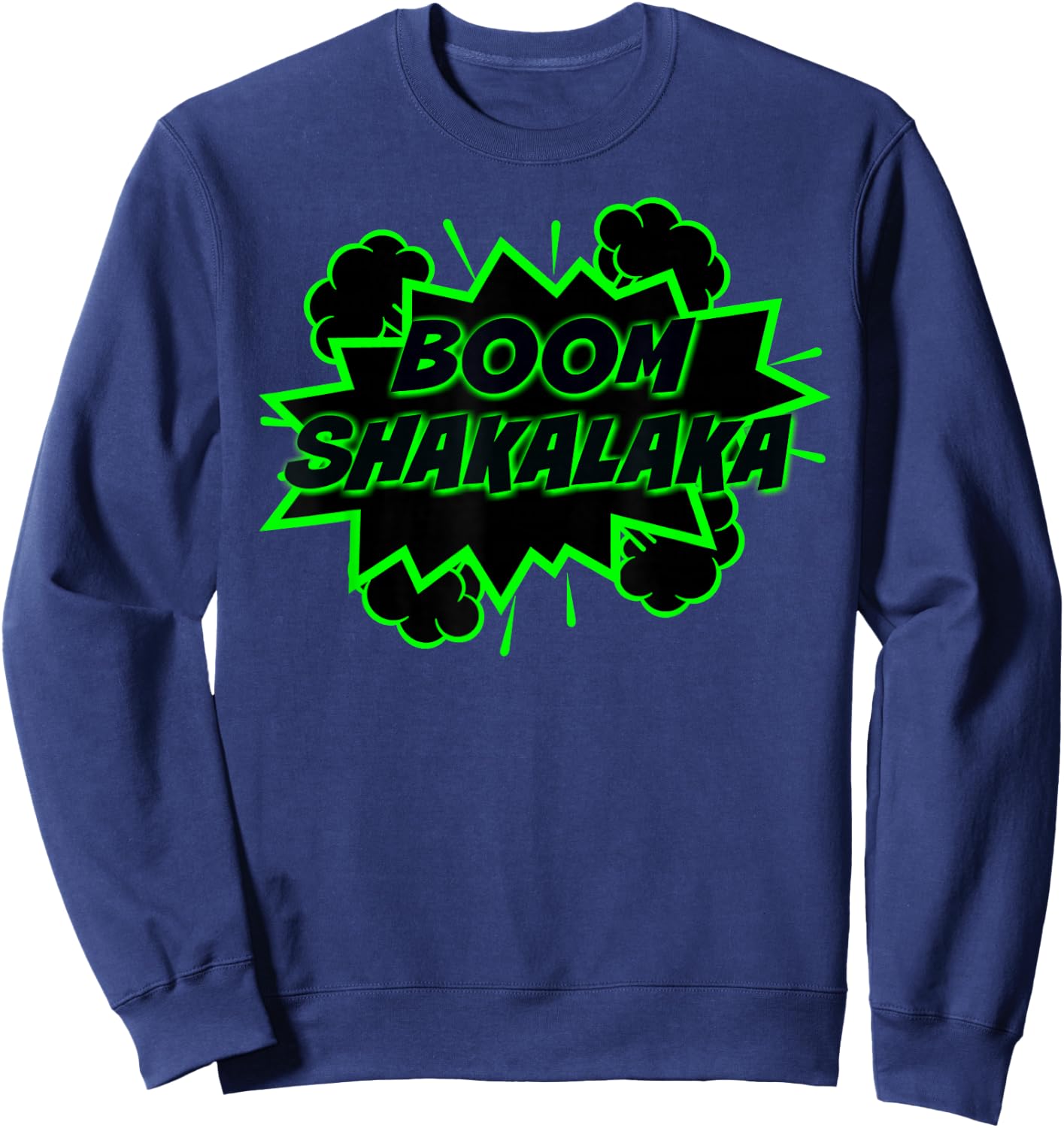 Boom Shakalaka Comic Sweatshirt - Sweatshirt | Navy