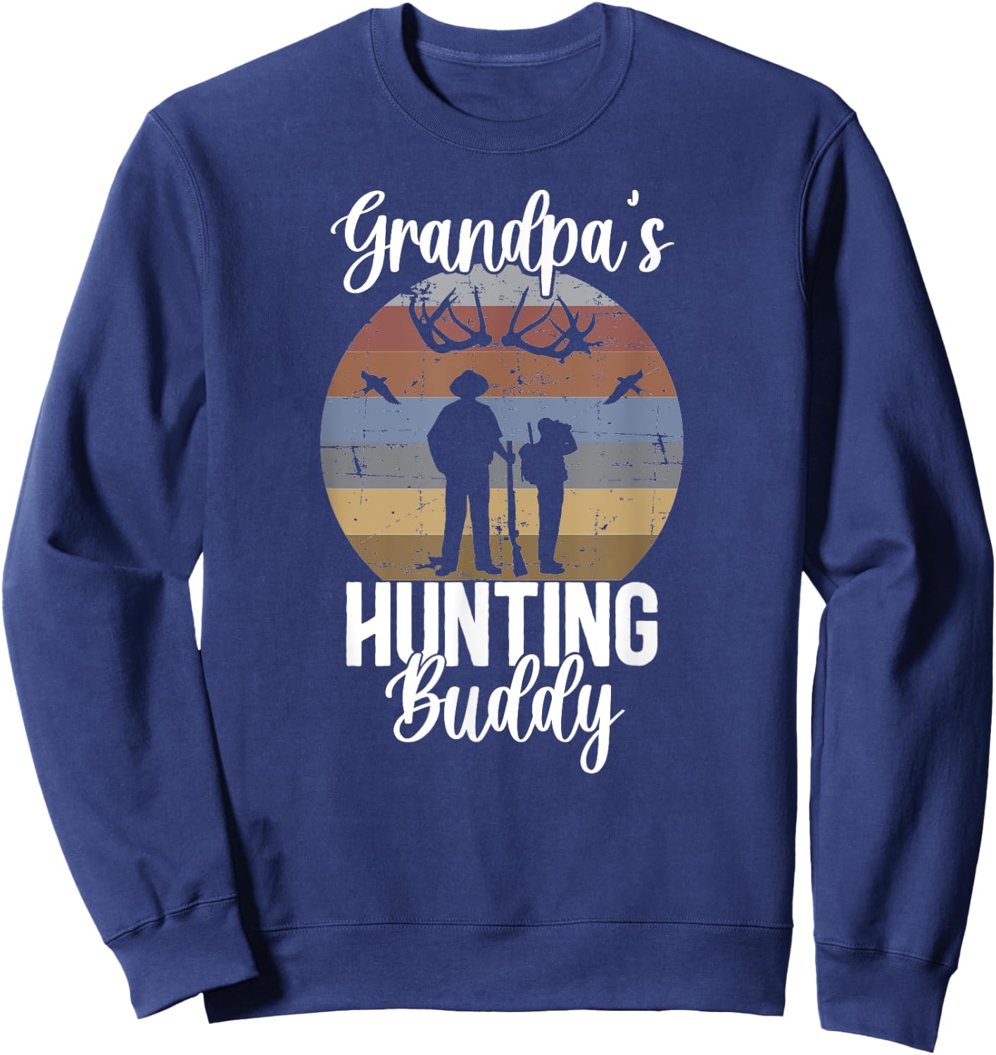 Grandpa's Hunting Buddy Grandson Hunting Buddies Sweatshirt - Sweatshirt | Navy