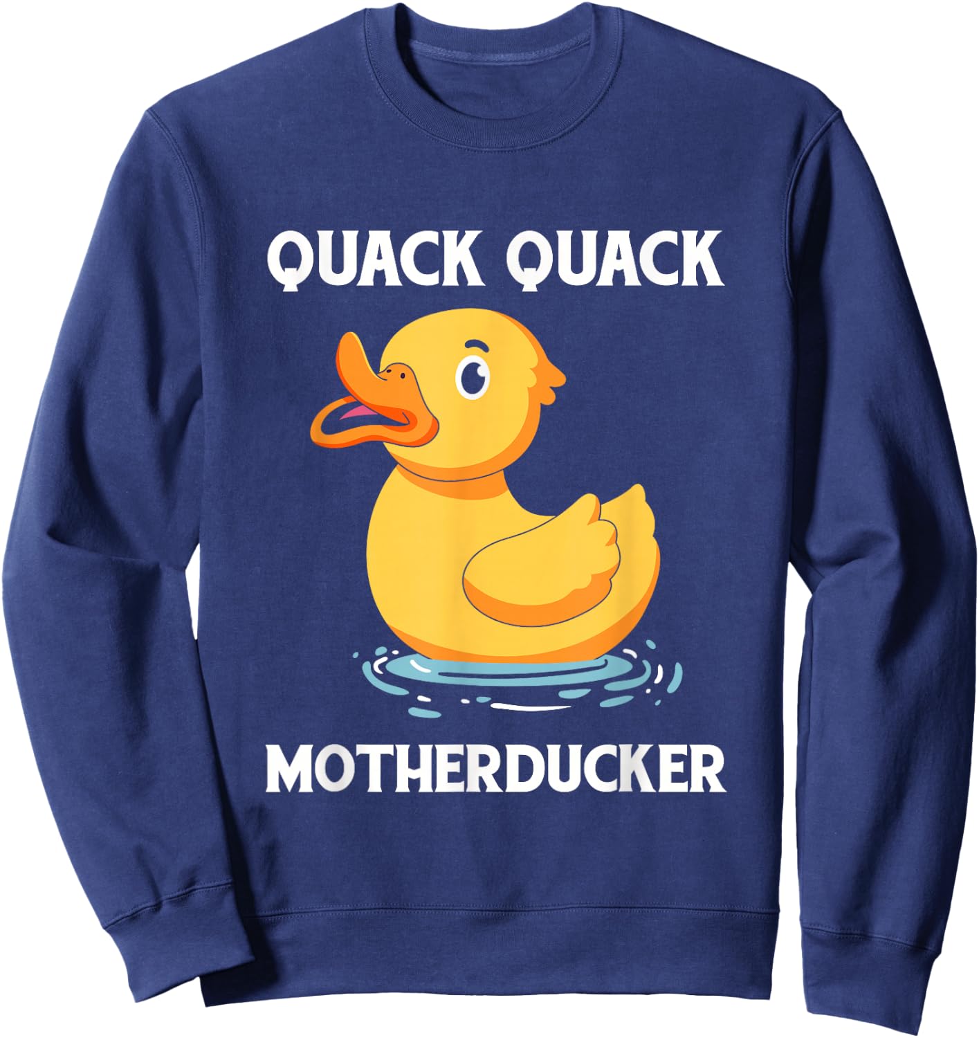 Duck Lover Youth Quack Ducky Duckie Rubber Ducks Meme Sweatshirt - Sweatshirt | Navy