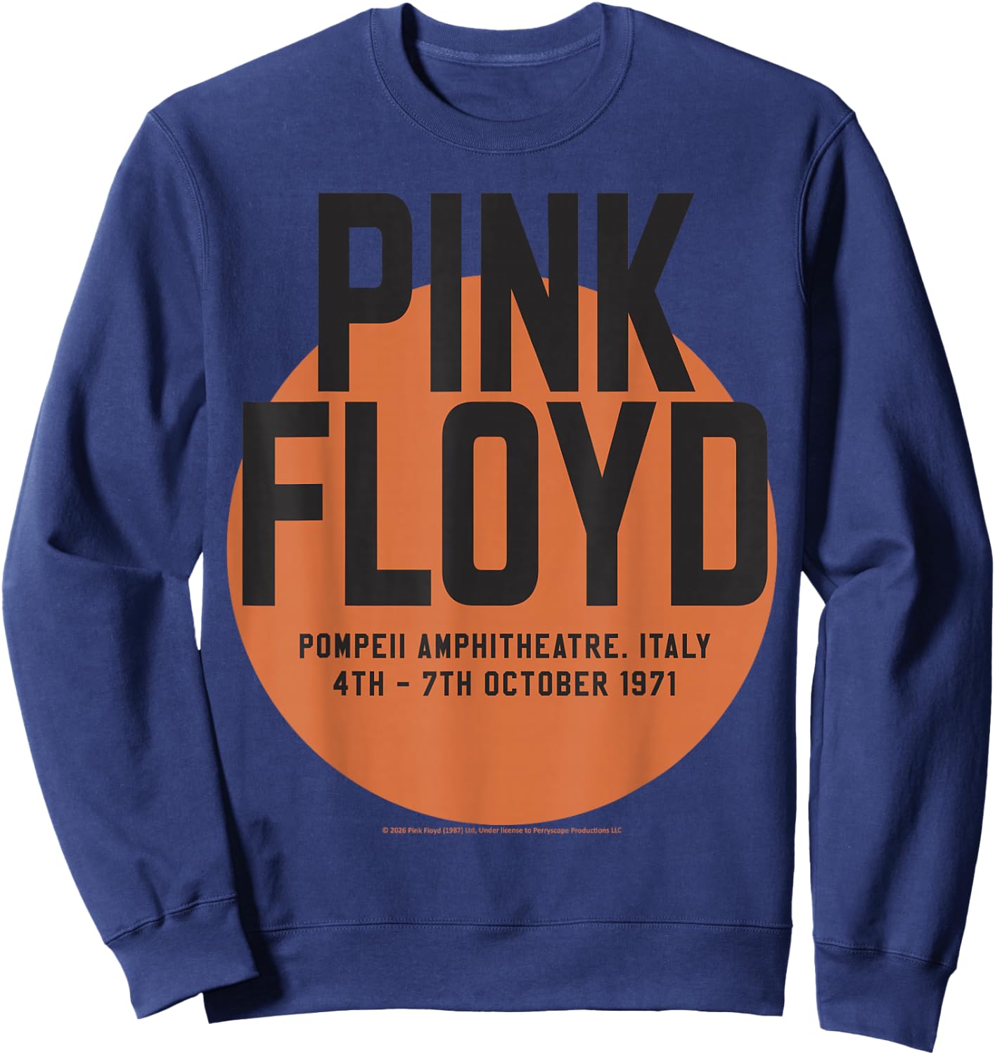 Pink Floyd Pompeii Amphitheatre Italy 4th 7th October 1971 Sweatshirt - Sweatshirt | Navy