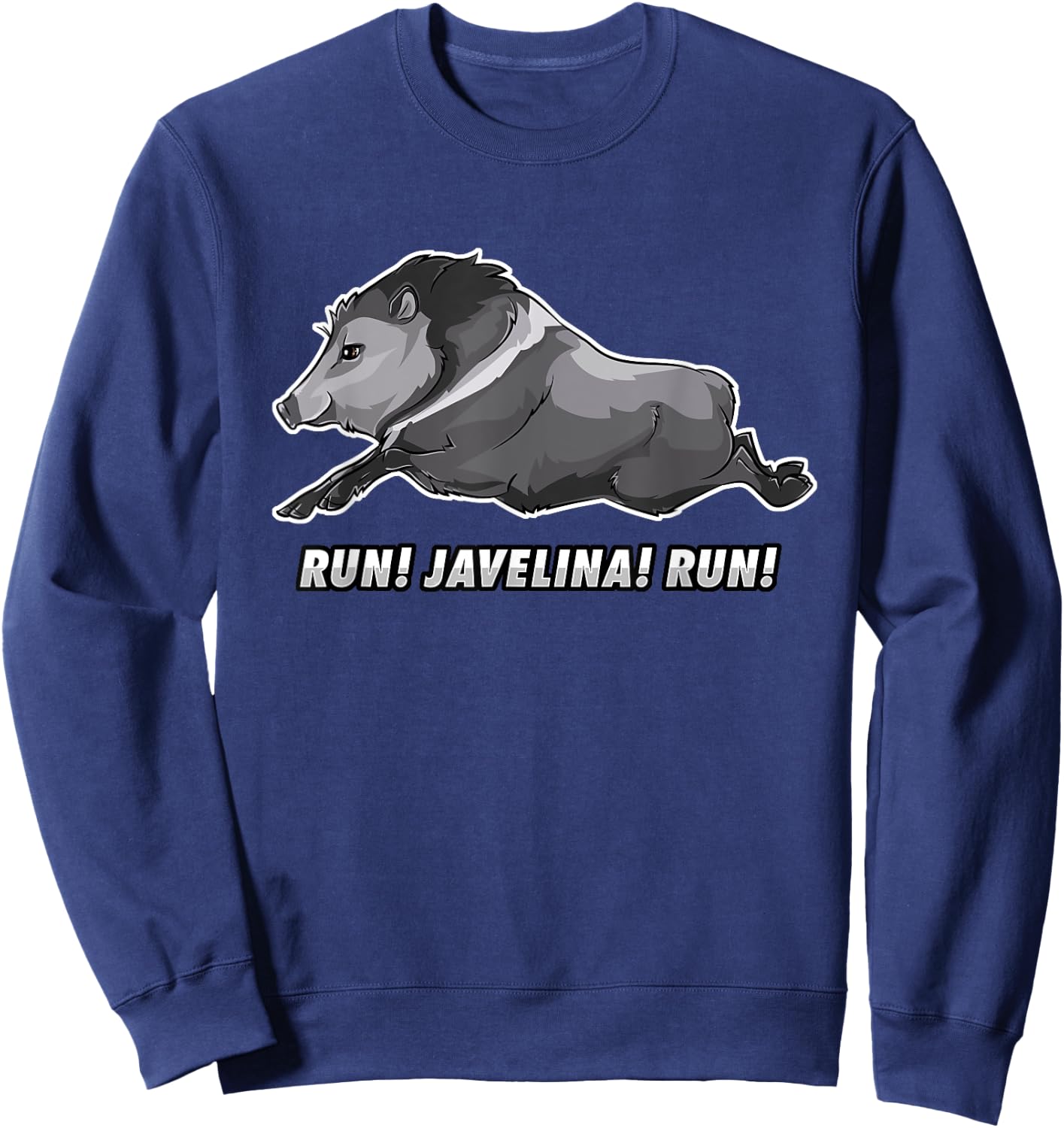 Javelina Running Sweatshirt - Sweatshirt | Navy