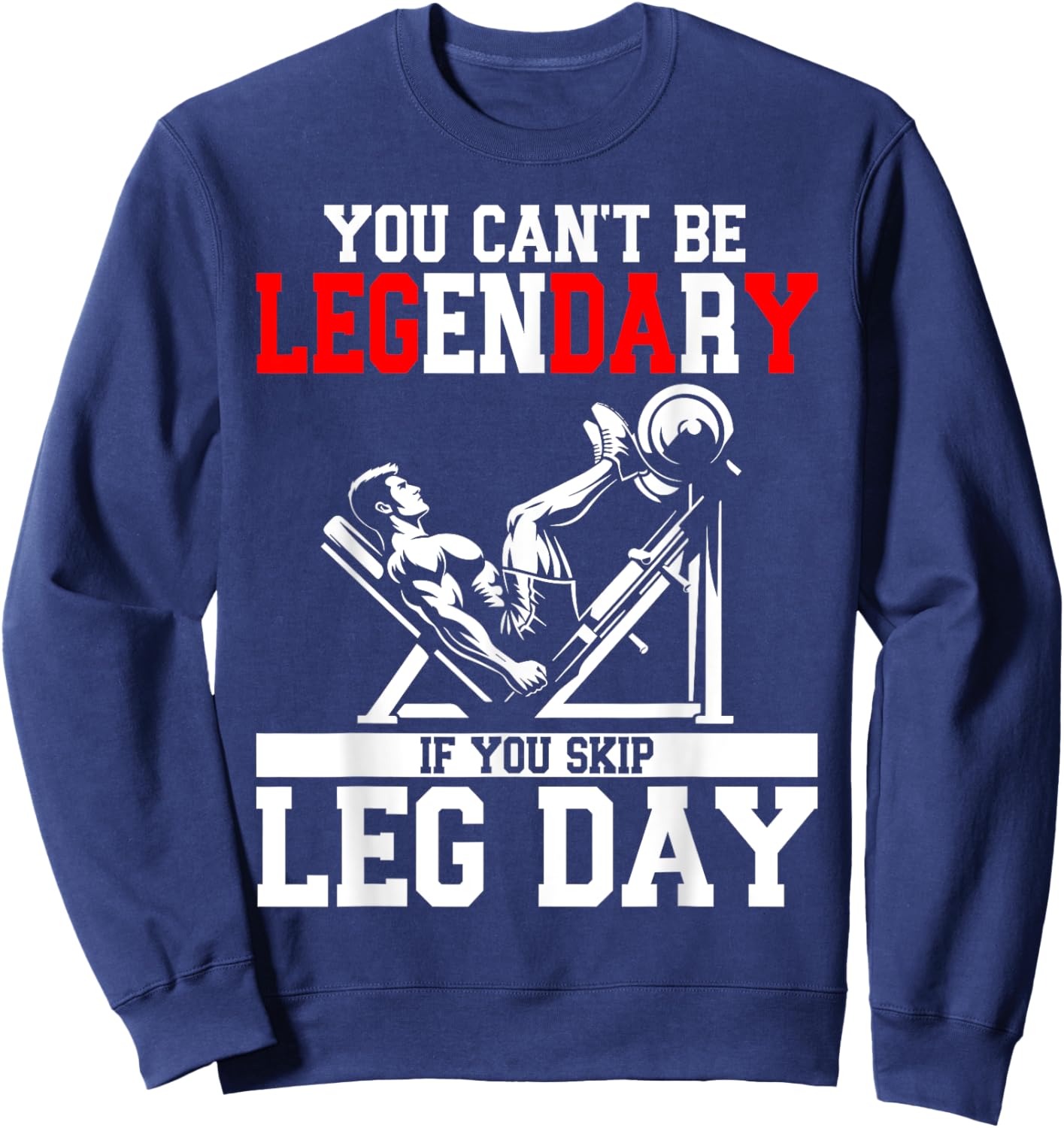 Leg day Sweatshirt - Sweatshirt | Navy