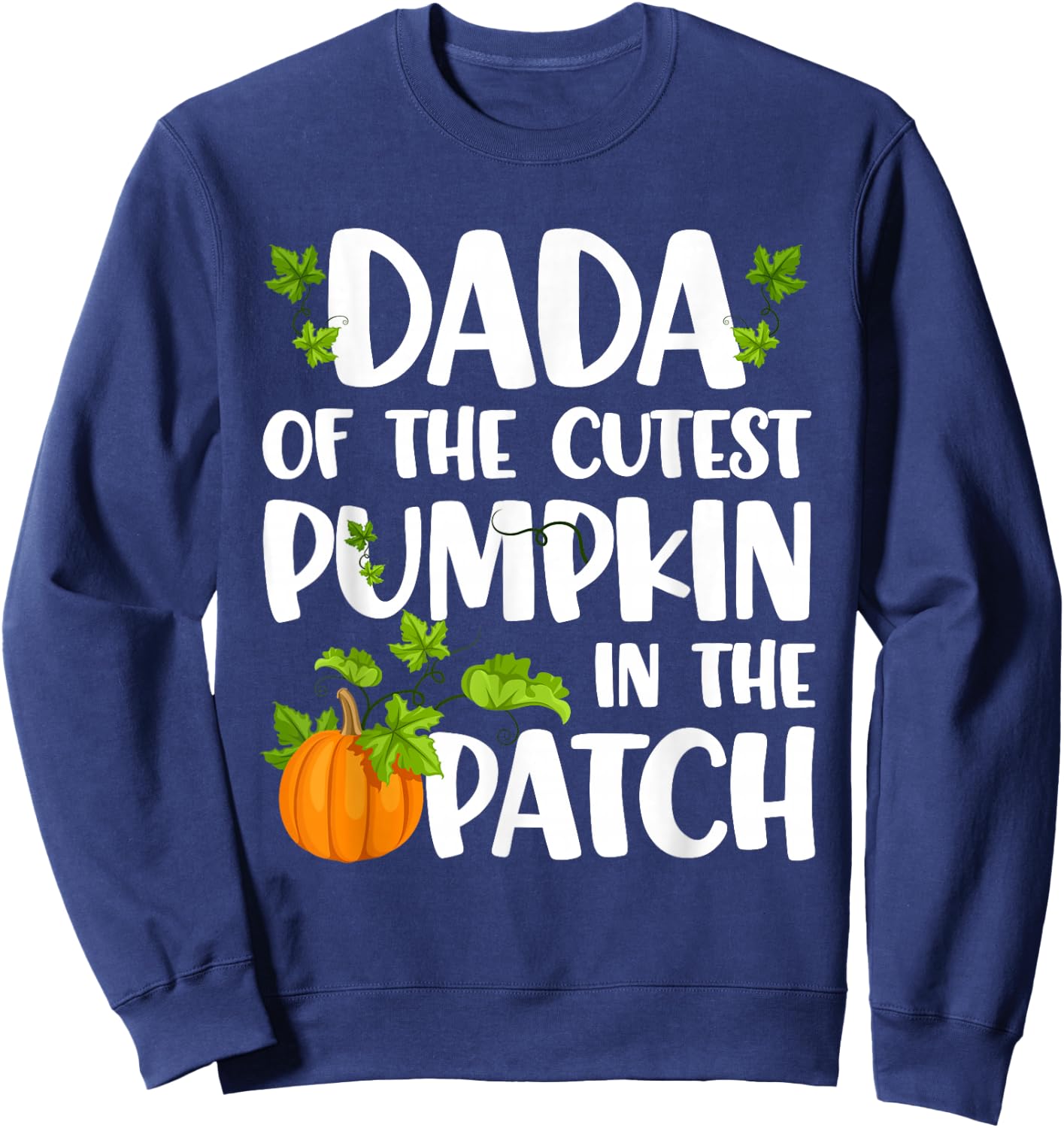 Mom Of Cutest Pumpkin In The Patch Halloween Thanksgiving Sweatshirt - Sweatshirt | Navy