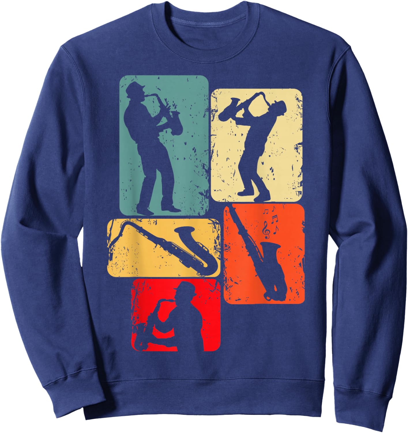 Saxophone Saxophone Man Child , Black Sweatshirt - Sweatshirt | Navy