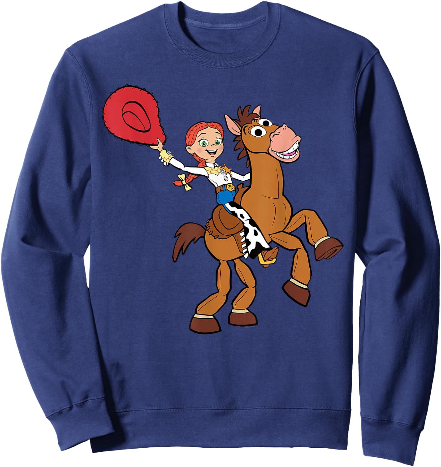 Disney and Pixar's Toy Story 5 Sheriff Jessie Bullseye Ride Sweatshirt - Sweatshirt | Navy