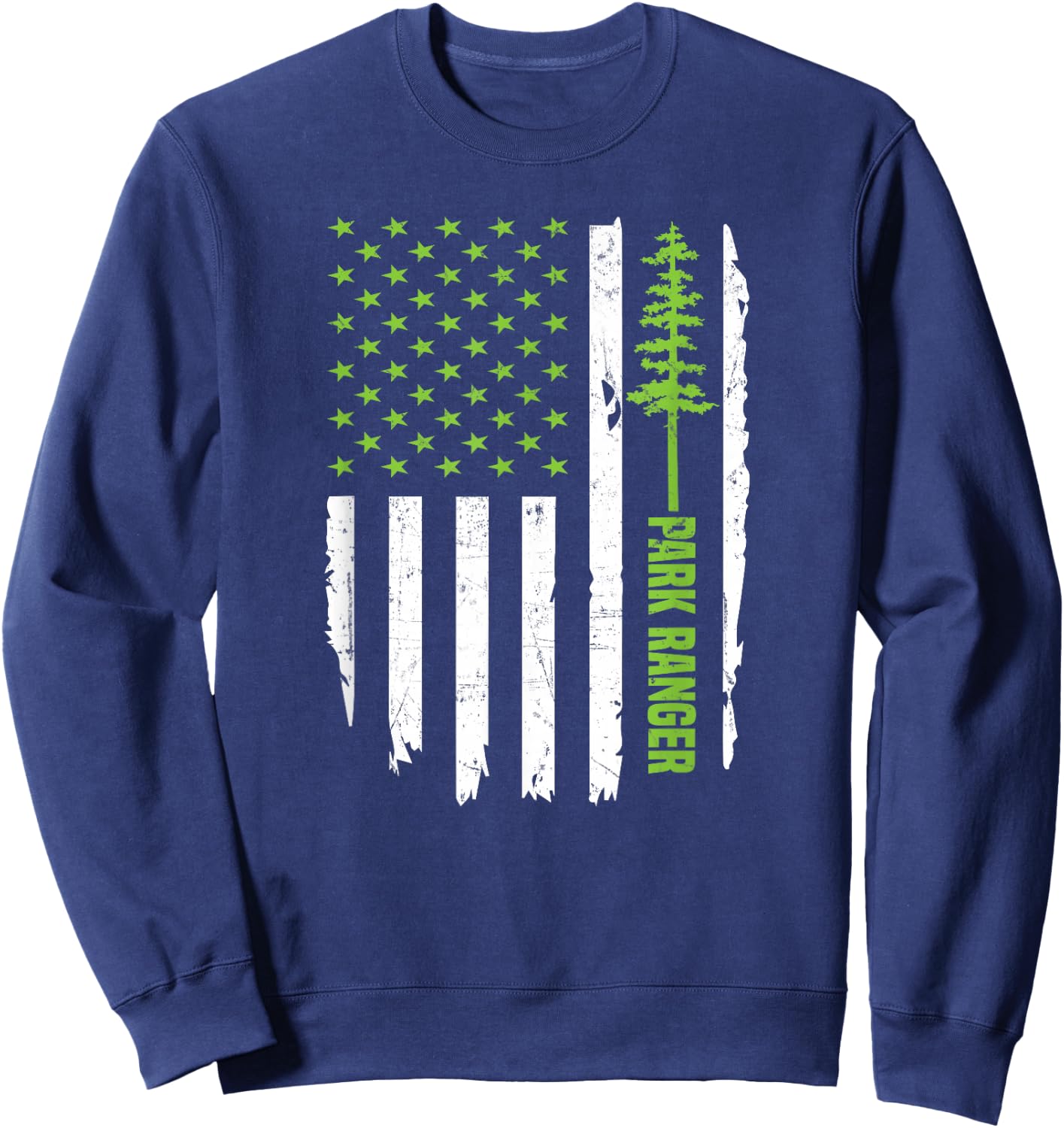 USA Flag Park Ranger Sweatshirt - Sweatshirt | Navy