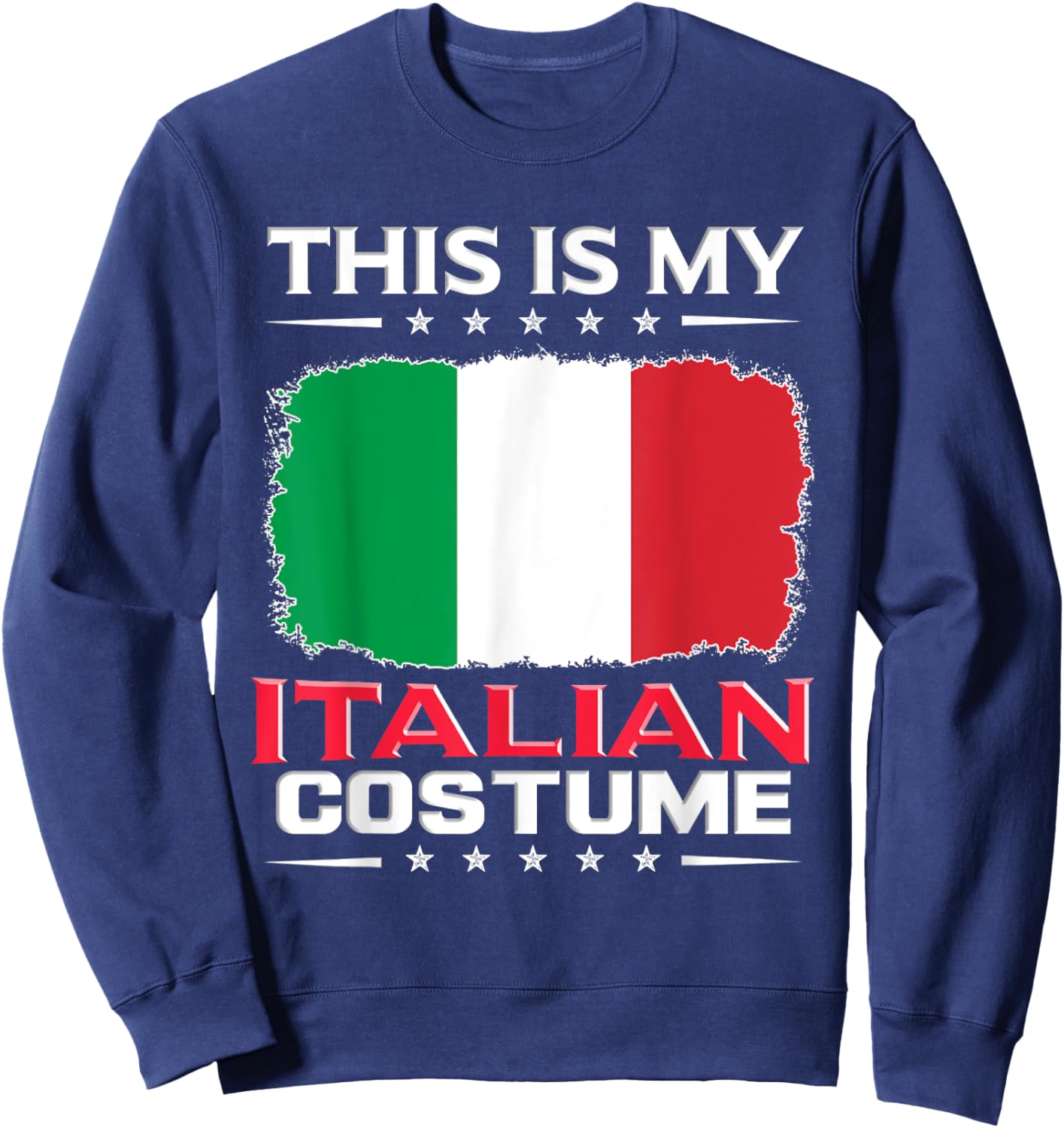 Das ist mein italienisches Kostüm Italy , black Sweatshirt - Sweatshirt | Navy