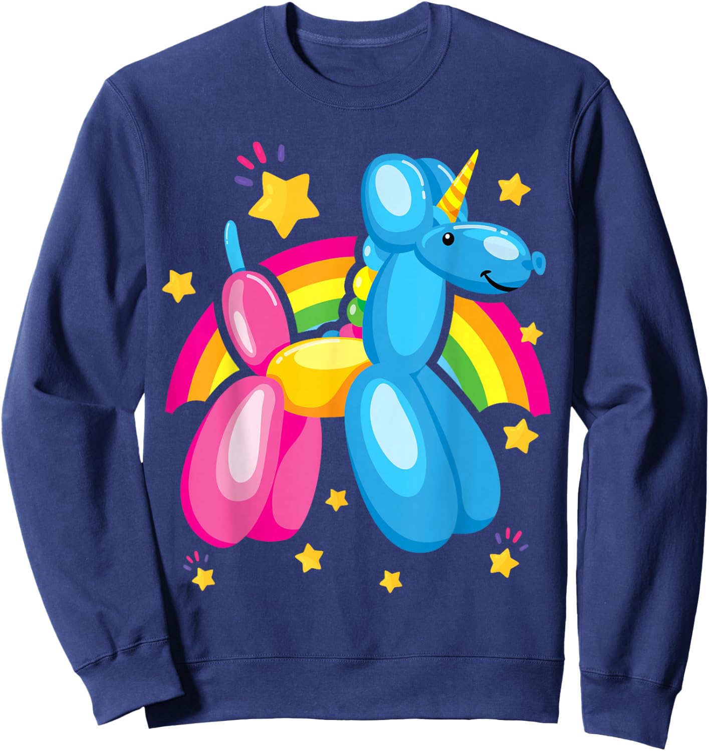 Kidcore Clothes Balloon Unicorn Aesthetic Clothes Teen Girls Sweatshirt - Sweatshirt | Navy