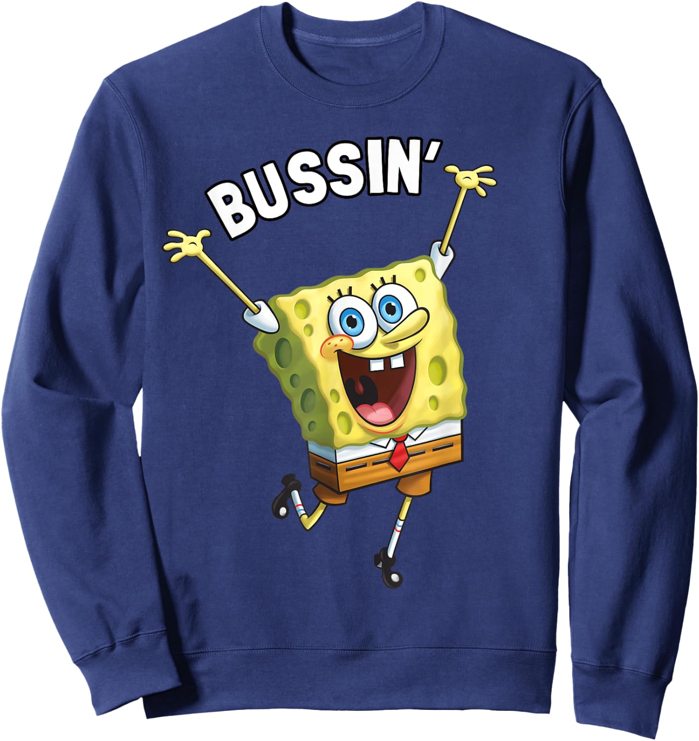 Mademark x SpongeBob SquarePants - SpongeBob SquarePants Bussin' Sweatshirt - Sweatshirt | Navy