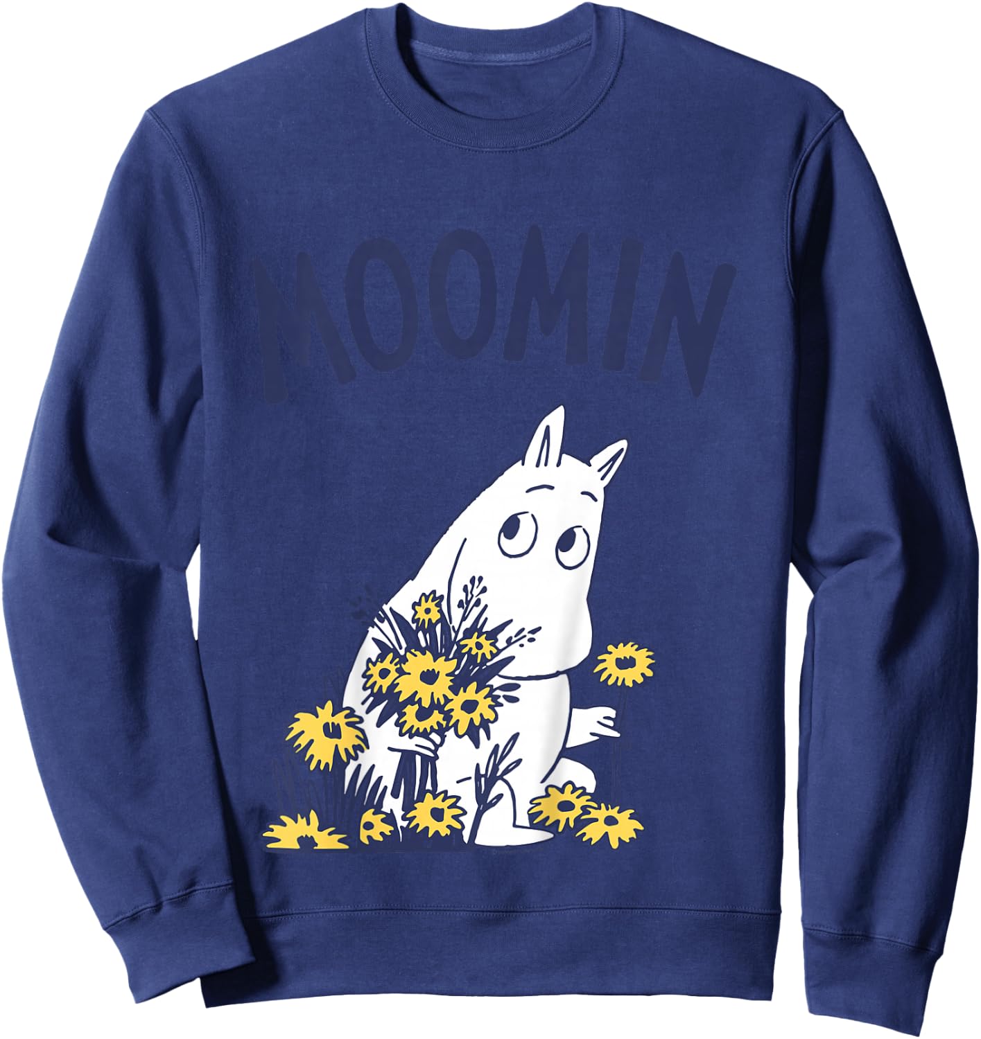 Kids MOOMIN Moomintroll Flowers Kids , white, 2 Sweatshirt - Sweatshirt | Navy