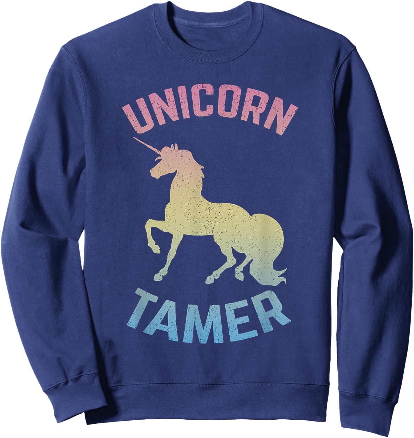 Awesome Girls UNICORN TAMER Rainbow Sweatshirt - Sweatshirt | Navy