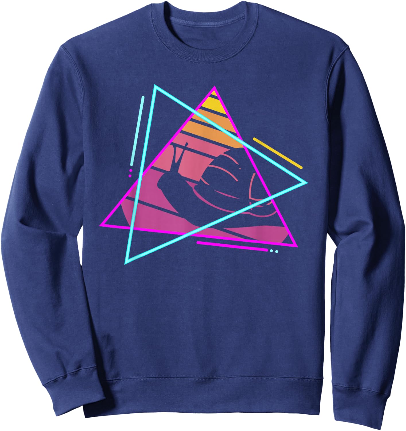 Retro Snail Snails Lover Sweatshirt - Sweatshirt | Navy