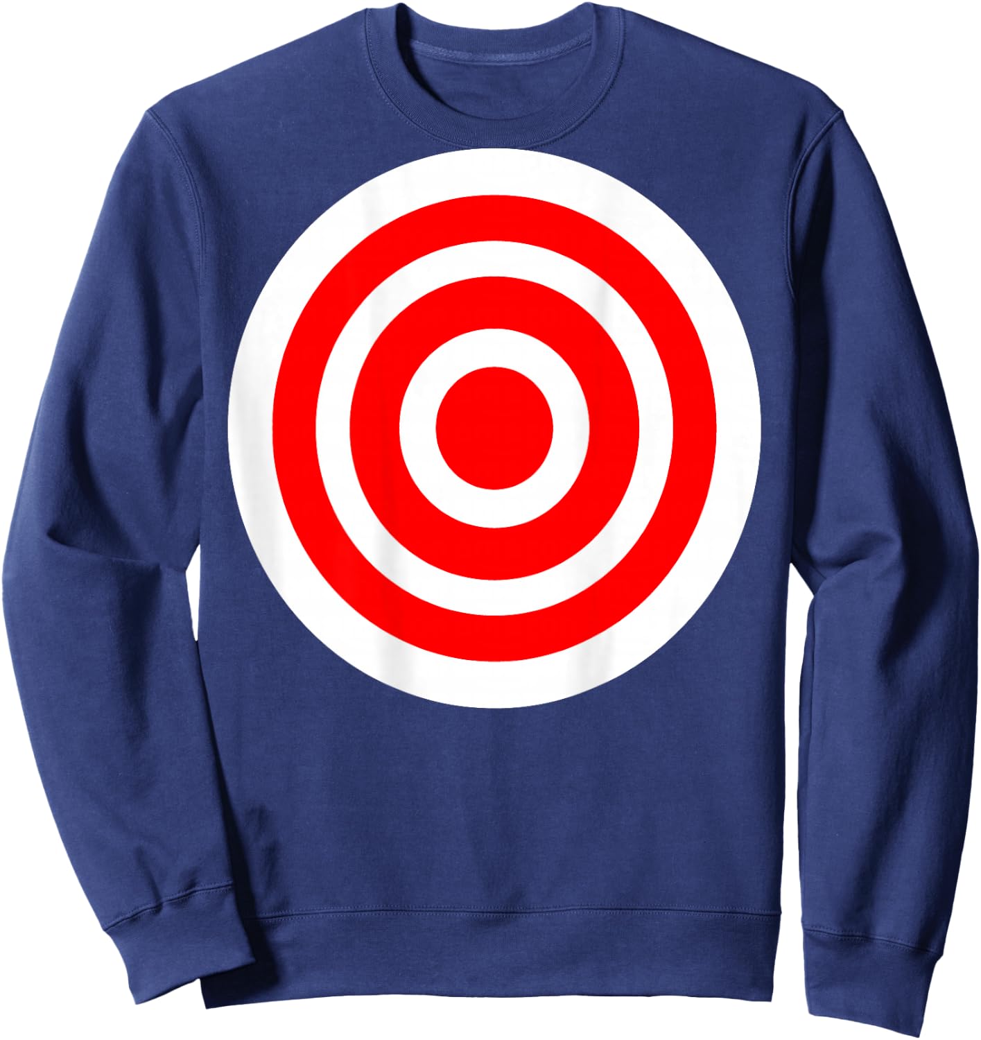 Target T Shirt Funny Printed on The Back Bulls Eye Gift Sweatshirt - Sweatshirt | Navy