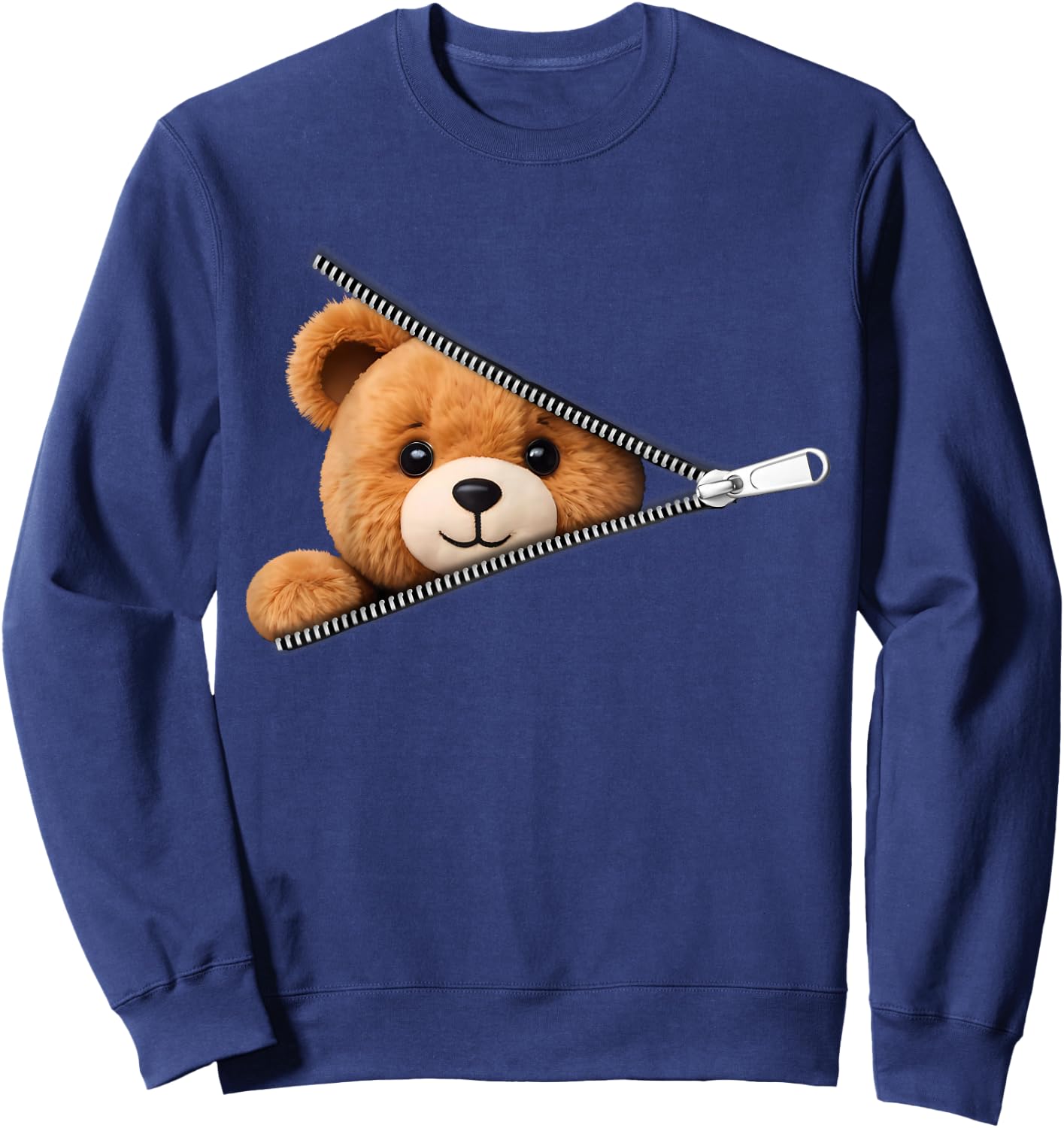 Cute Bear Soft and Charming Child Woman Man , Black, S Sweatshirt - Sweatshirt | Navy