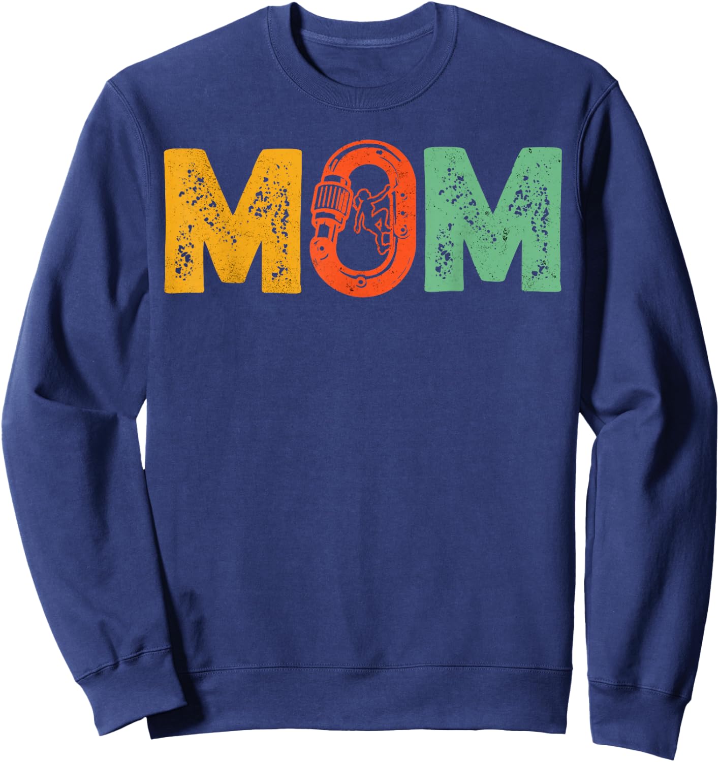 Indoor Rock Climbing Mom Mountain Climber Mother Bouldering Sweatshirt - Sweatshirt | Navy