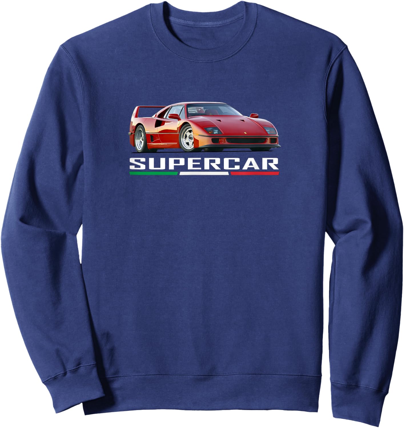 Supercar F40 , Black, S Sweatshirt - Sweatshirt | Navy