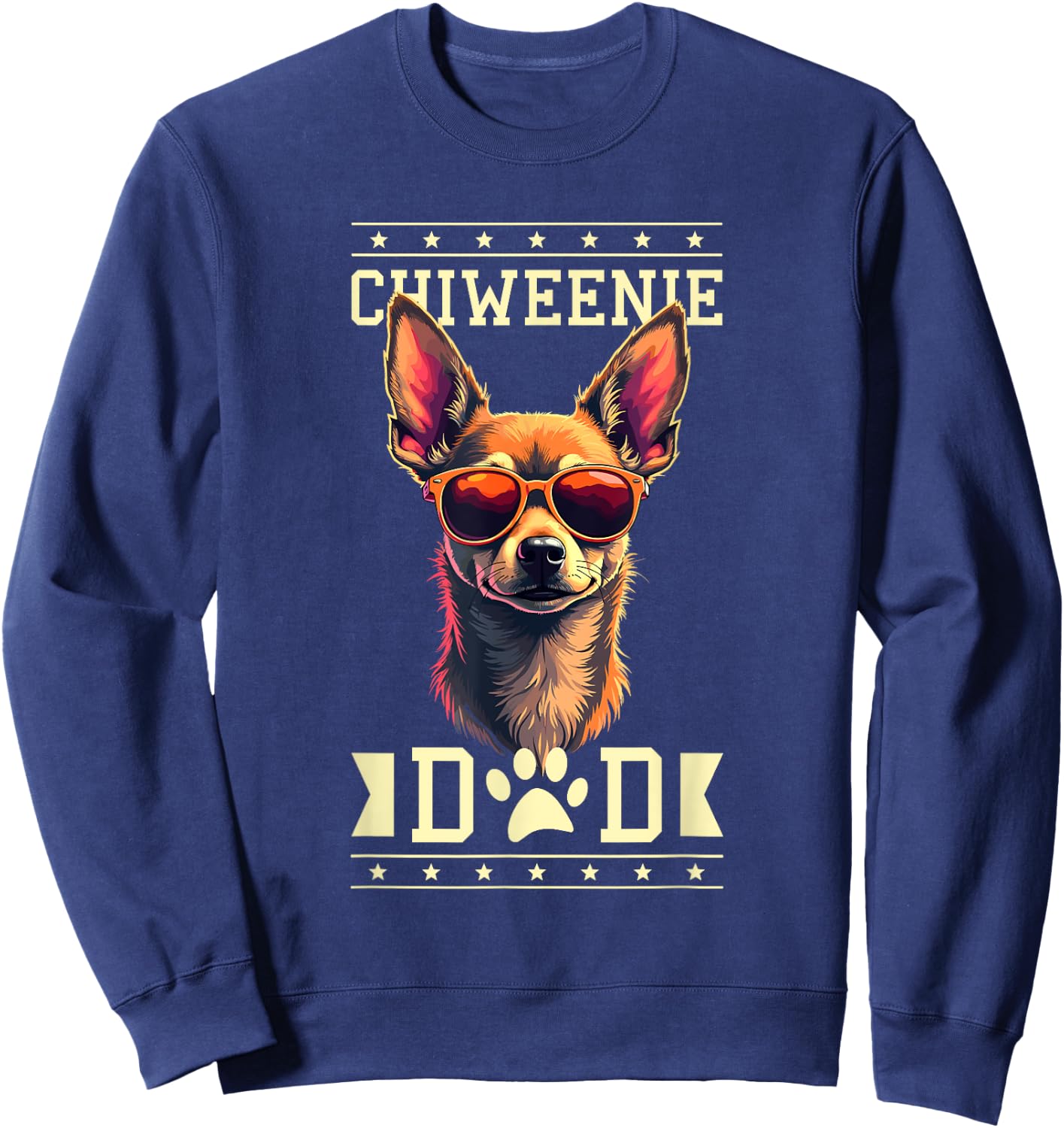 Chiweenie Dad Chiweenies Sweatshirt - Sweatshirt | Navy
