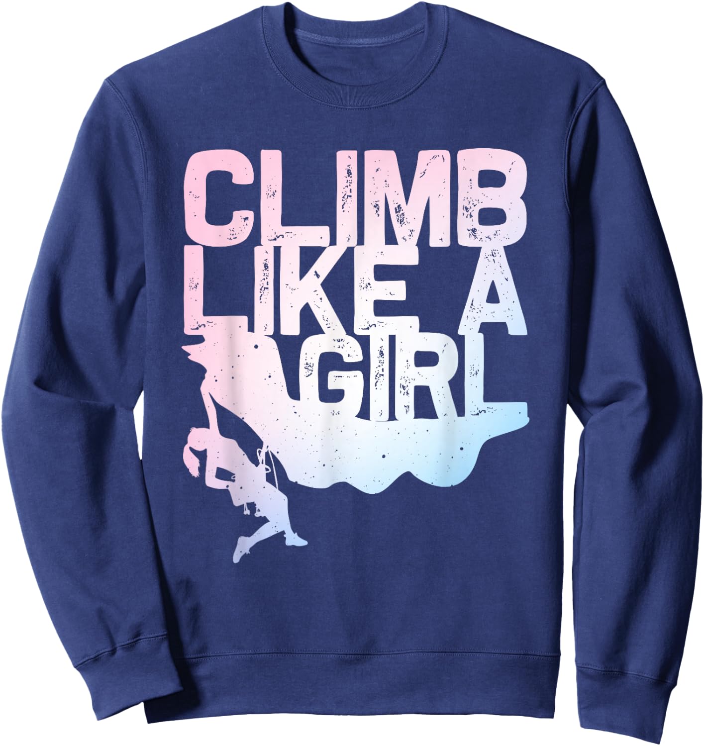 Funny Rock Climbing Design For Girls Women Kids Rock Climber Sweatshirt - Sweatshirt | Navy