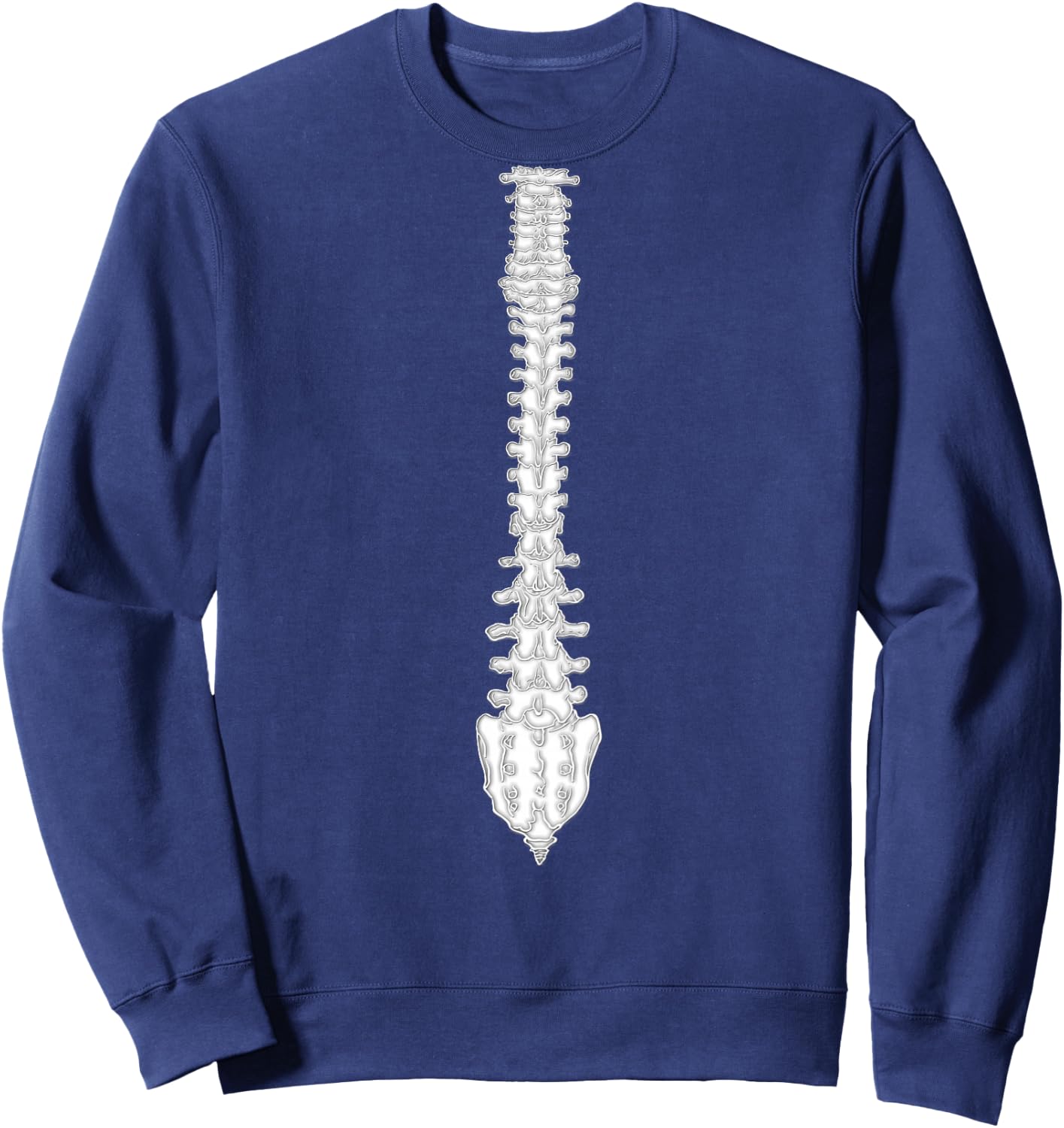 Chiropractor Spine | (Image Is On Back) T Shirt Sweatshirt - Sweatshirt | Navy