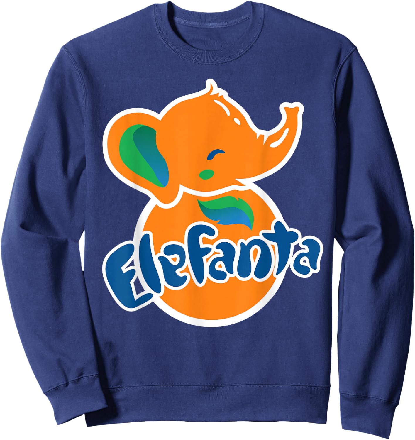 OHMGD Kein Elefant, kein Fanta, es ist ein ELEFANTA-Spaßtier. Sweatshirt - Sweatshirt | Navy