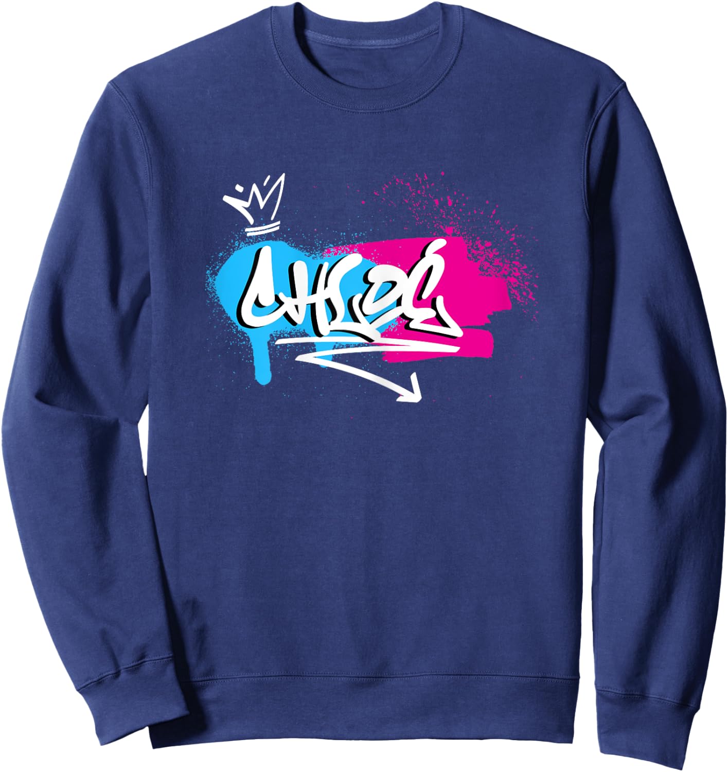 Ladies Girls Funny Funny Gift for Chloé , Black Sweatshirt - Sweatshirt | Navy