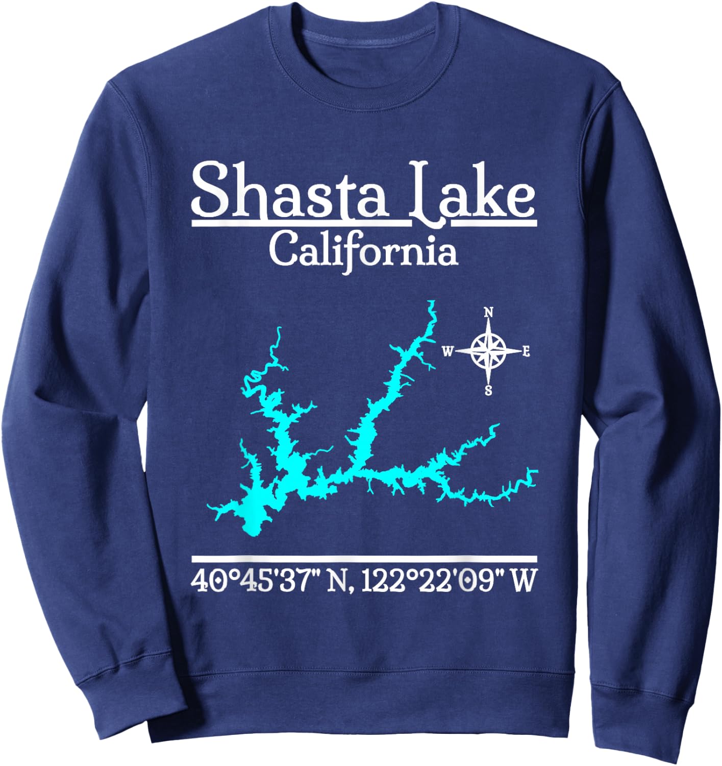 Shasta Lake - California Sweatshirt - Sweatshirt | Navy