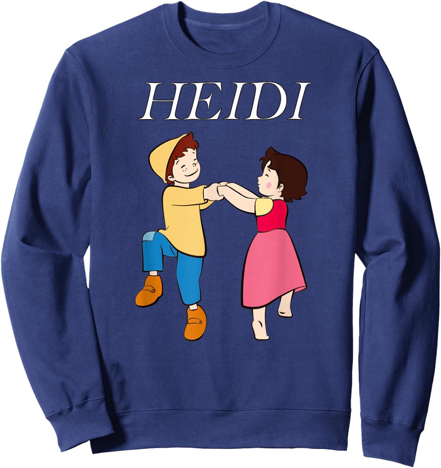 Heidi and Peter Dance Cartoon TV Series with Logo , black Sweatshirt - Sweatshirt | Navy