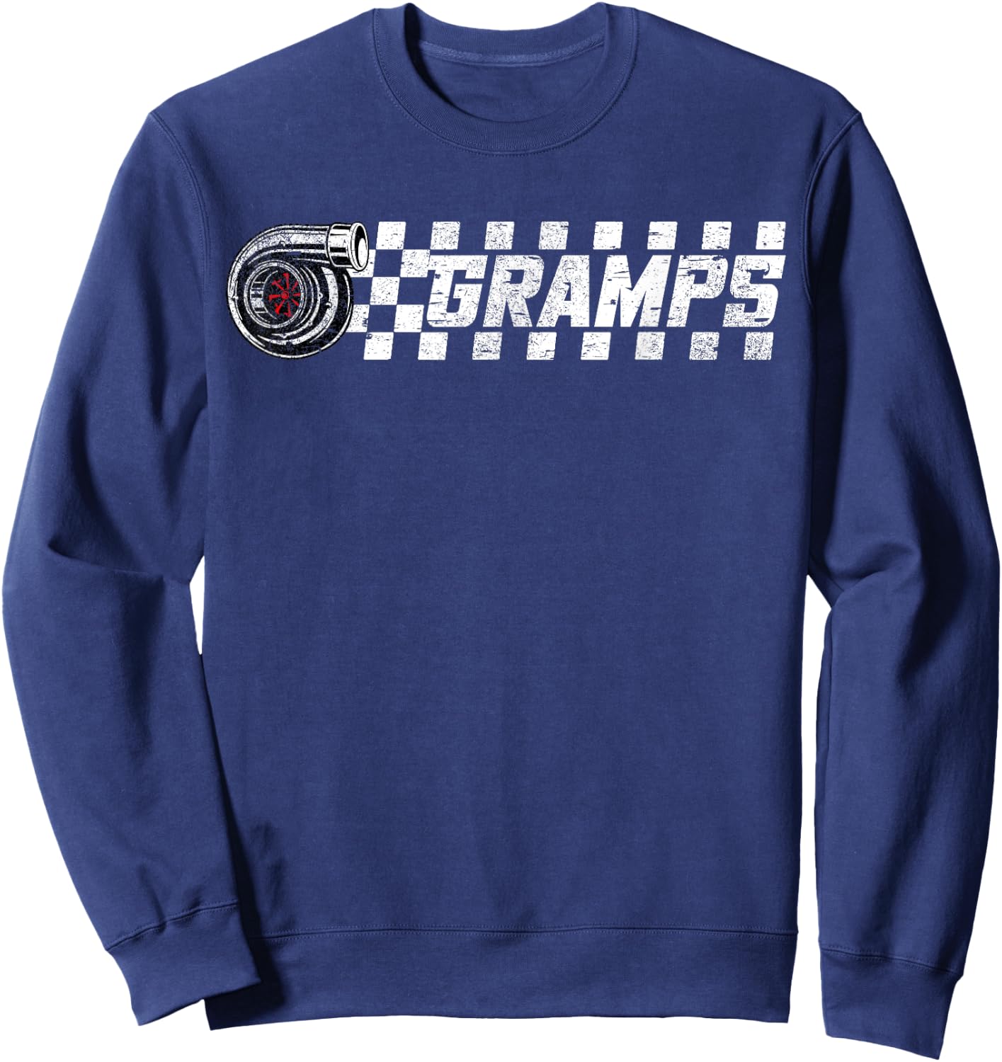 Birthday Party Matching Family Pit Crew Race Car Gramps Sweatshirt - Sweatshirt | Navy