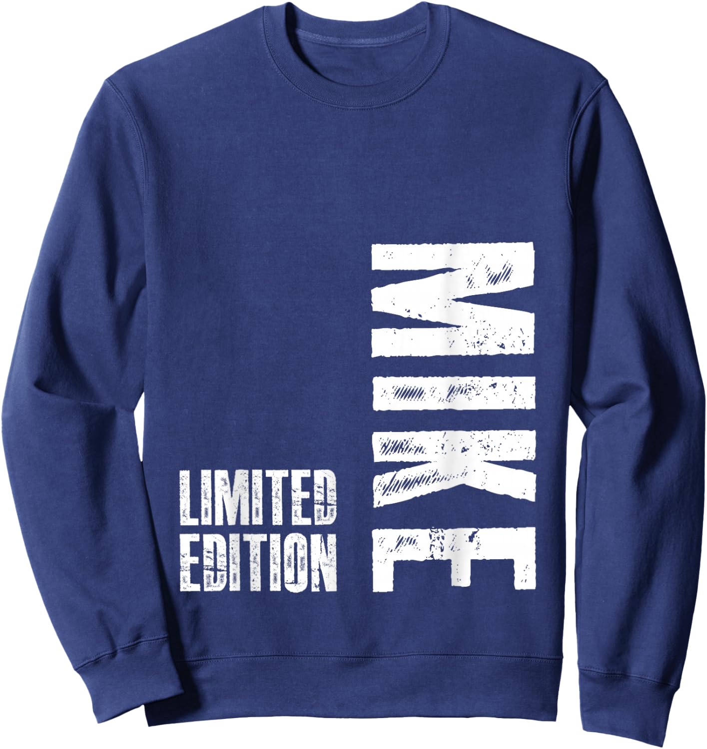 Herren, Erwachsene Männer, insbesondere Väter und Brüder, Geschenke, Schwarz, S, Klassisch, Crew-Ausschnitt, Abgerundete Manschette, Einfarbig Sweatshirt - Sweatshirt | Navy
