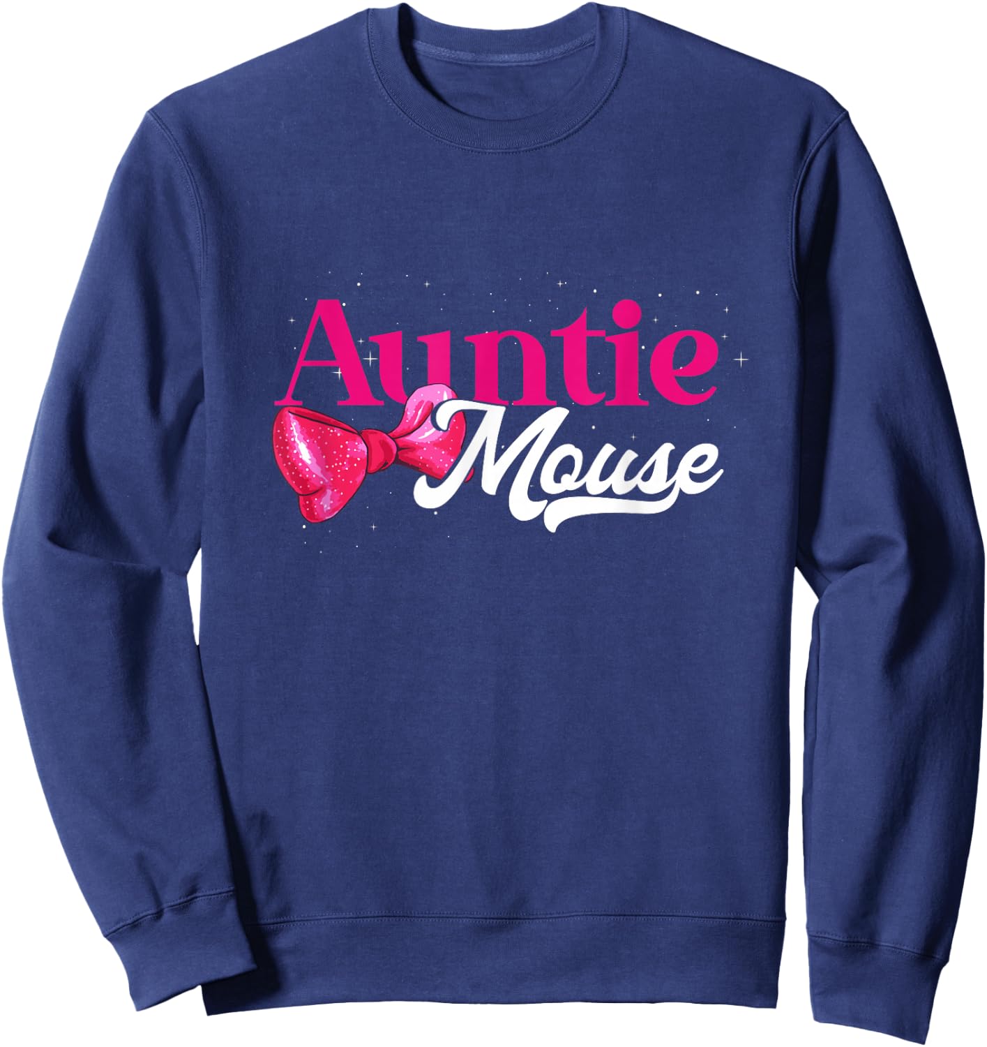 Auntie Mouse Funny Aunt Niece Nephew Sweatshirt - Sweatshirt | Navy