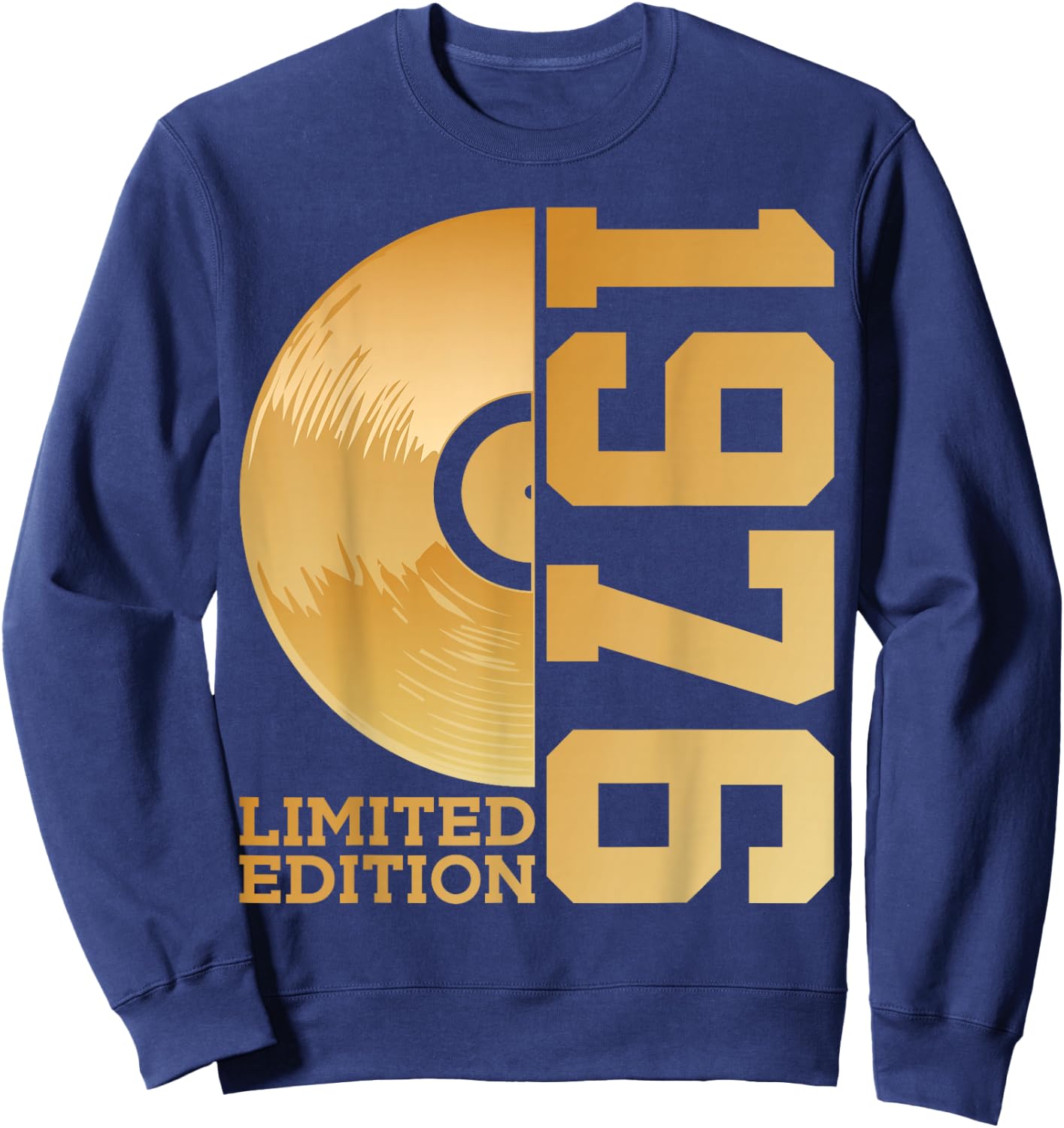 Vinyl 50. Geburtstag Dj Schallplatte Limited Edition 1976 Sweatshirt - Sweatshirt | Navy