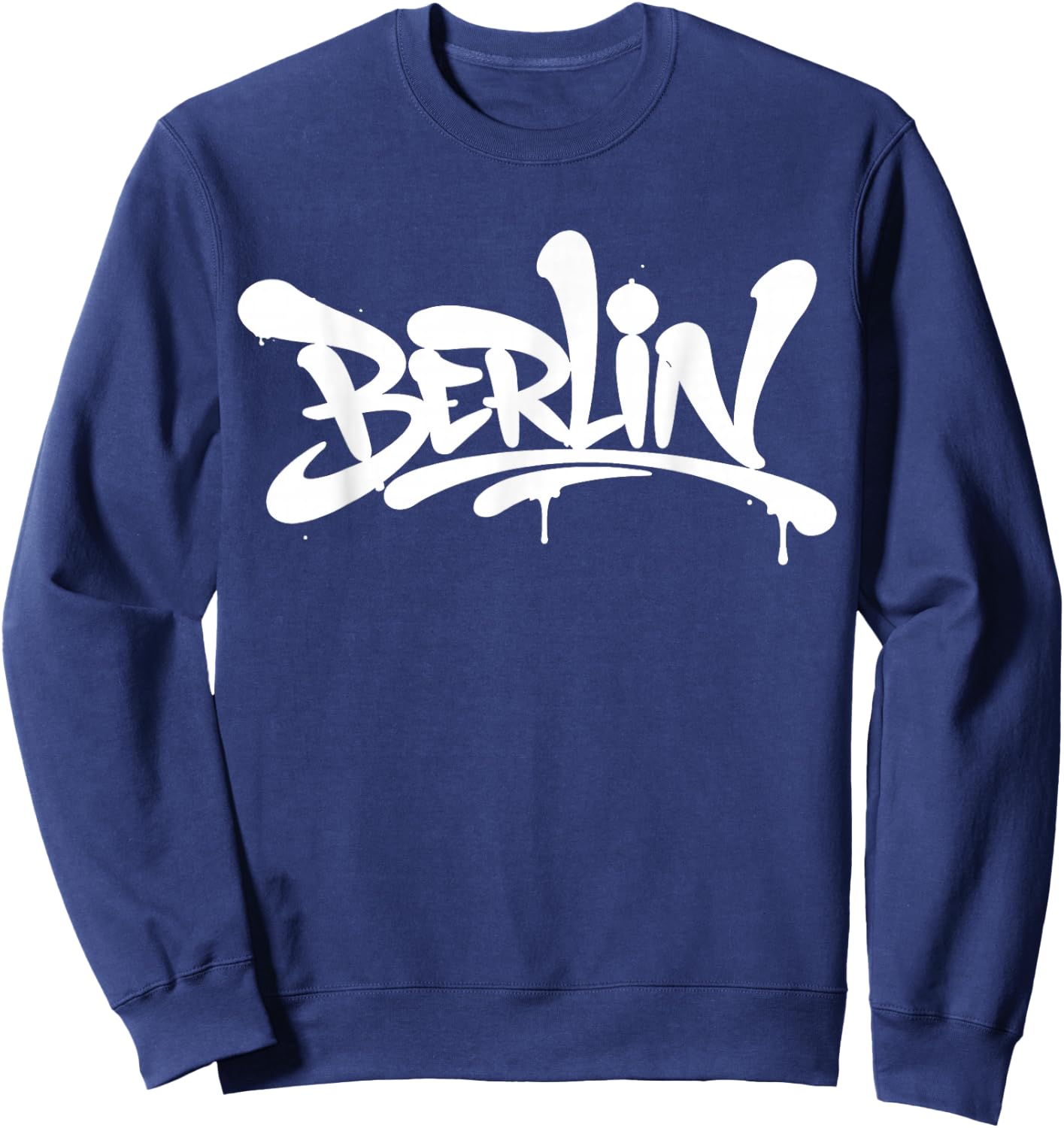 Berlin Graffiti City Street Art Handstyle Deutschland Souvenir Sweatshirt - Sweatshirt | Navy