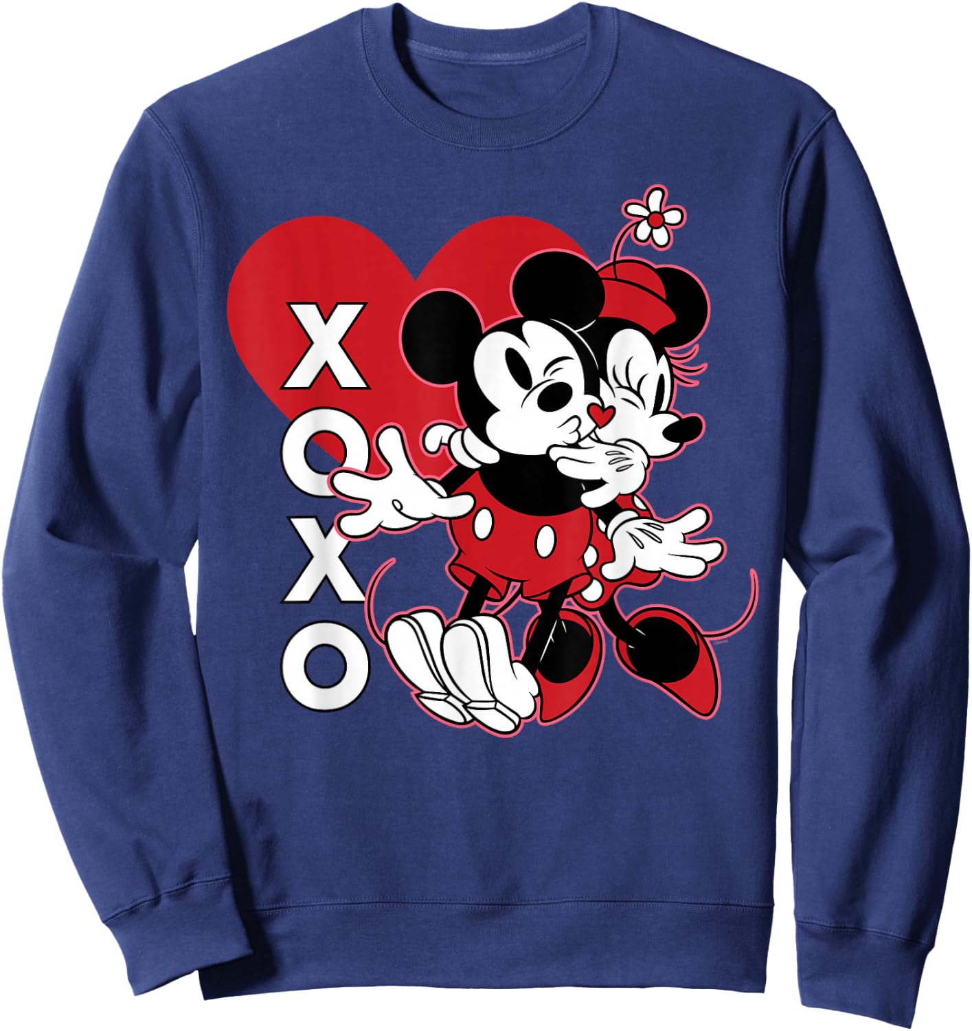 Disney Mickey & Minnie XOXO Valentine’s Day Hugs and Kisses Sweatshirt - Sweatshirt | Navy