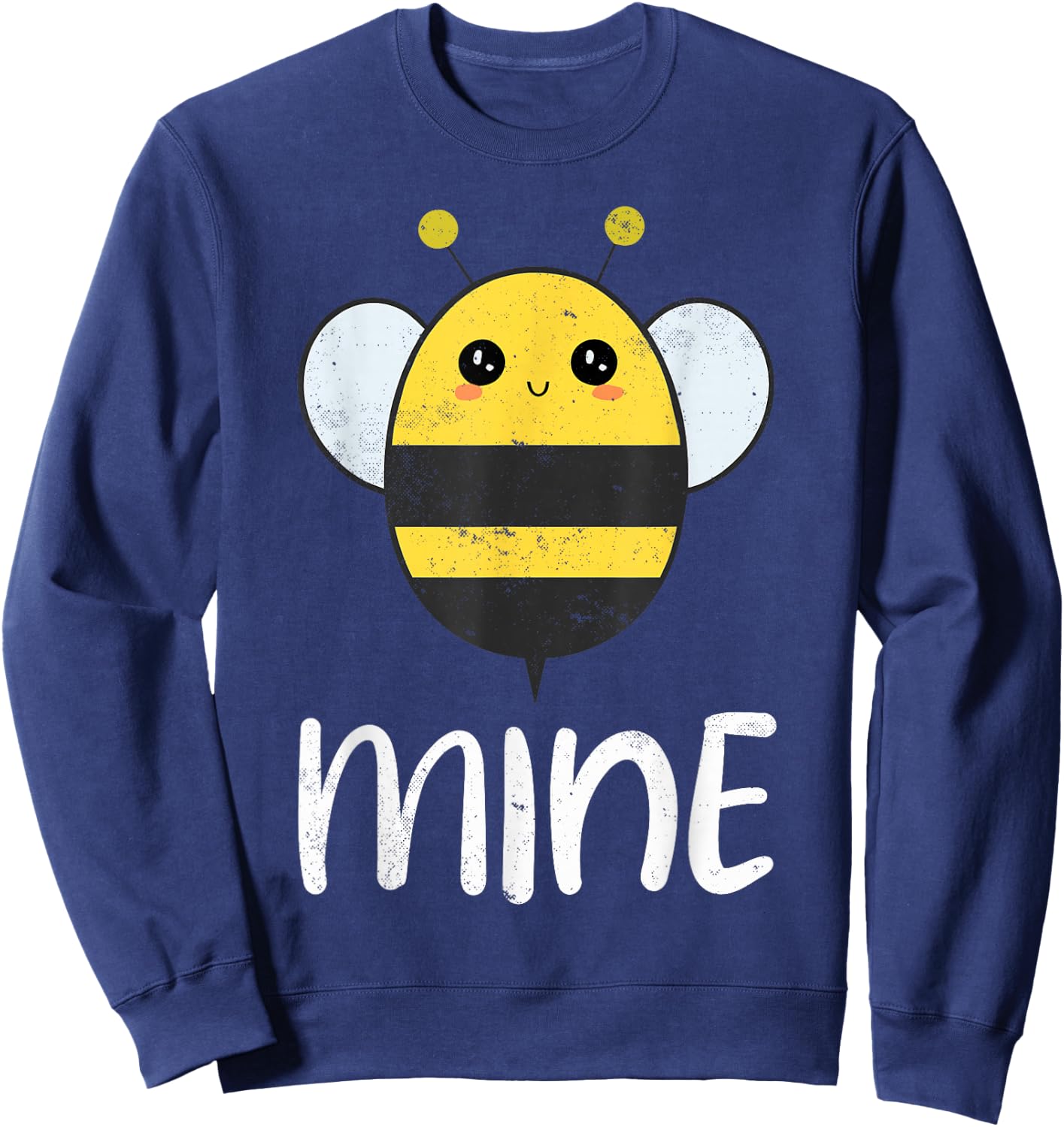Bee Mine Cute Bees Sweatshirt - Sweatshirt | Navy