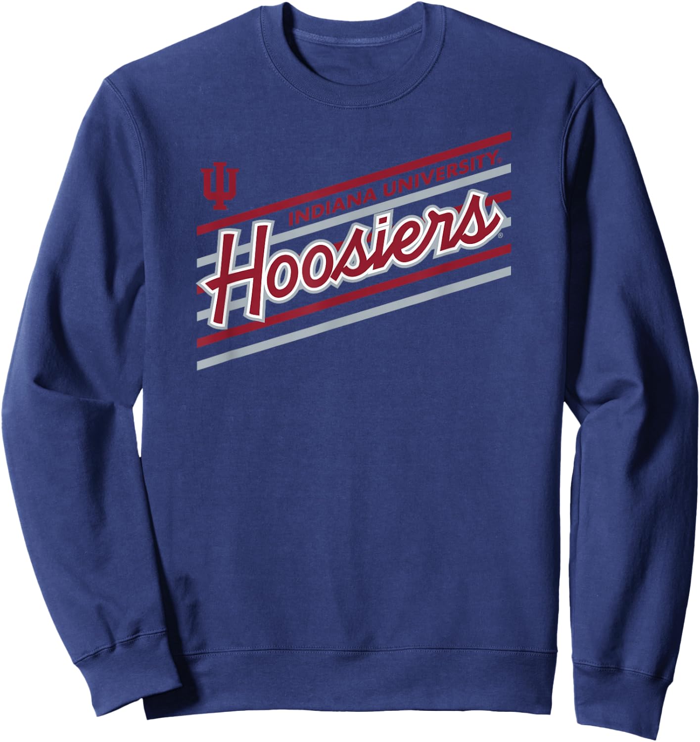 Indiana Hoosiers Retro Performer Black Officially Licensed Sweatshirt - Sweatshirt | Navy