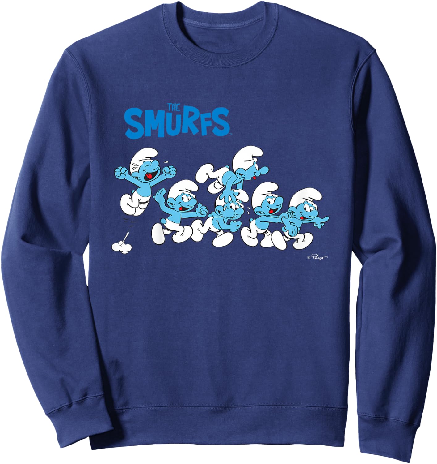 Kids The Smurfs All Excited Kids Sweatshirt - Sweatshirt | Navy