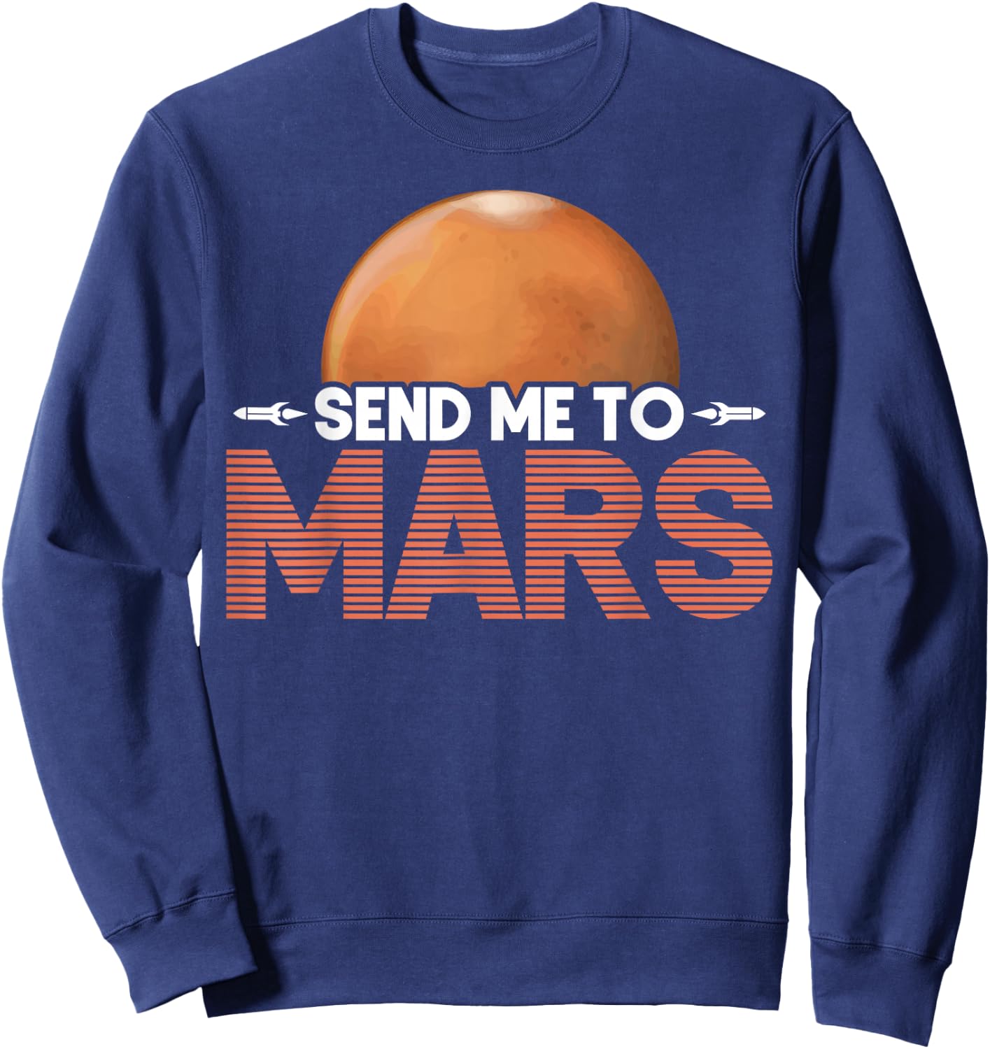 Mars Planet Martian Sweatshirt - Sweatshirt | Navy