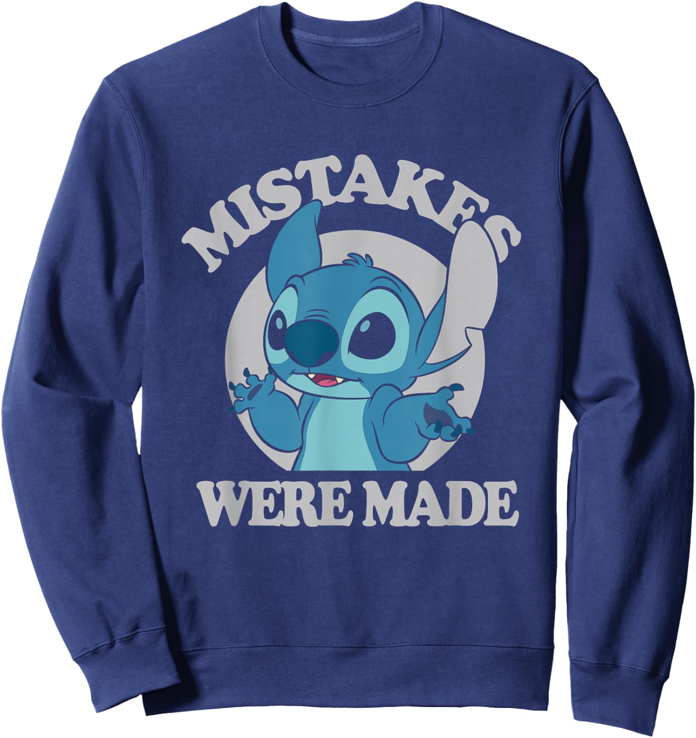 Disney Lilo & Stitch Mistakes Were Made Stitch Sweatshirt - Sweatshirt | Navy