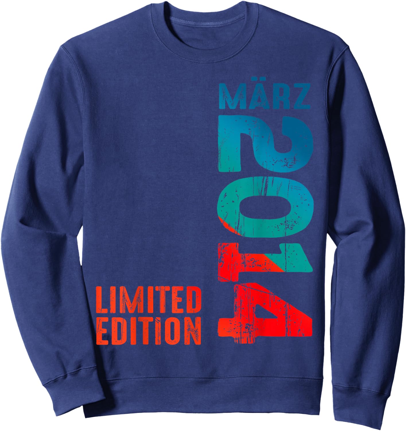 Legendär Seit März 2014 Geburtstag Limited Edition 2014 Sweatshirt - Sweatshirt | Navy