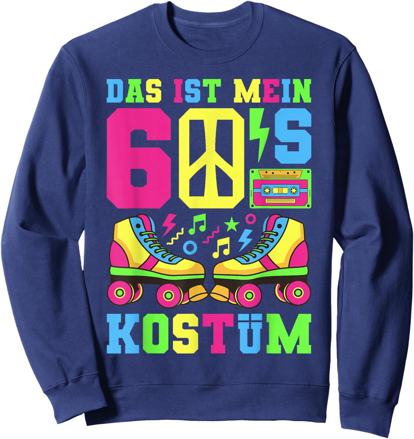 60s Costume 60s Outfit 60s Theme Party 60s , black Sweatshirt - Sweatshirt | Navy