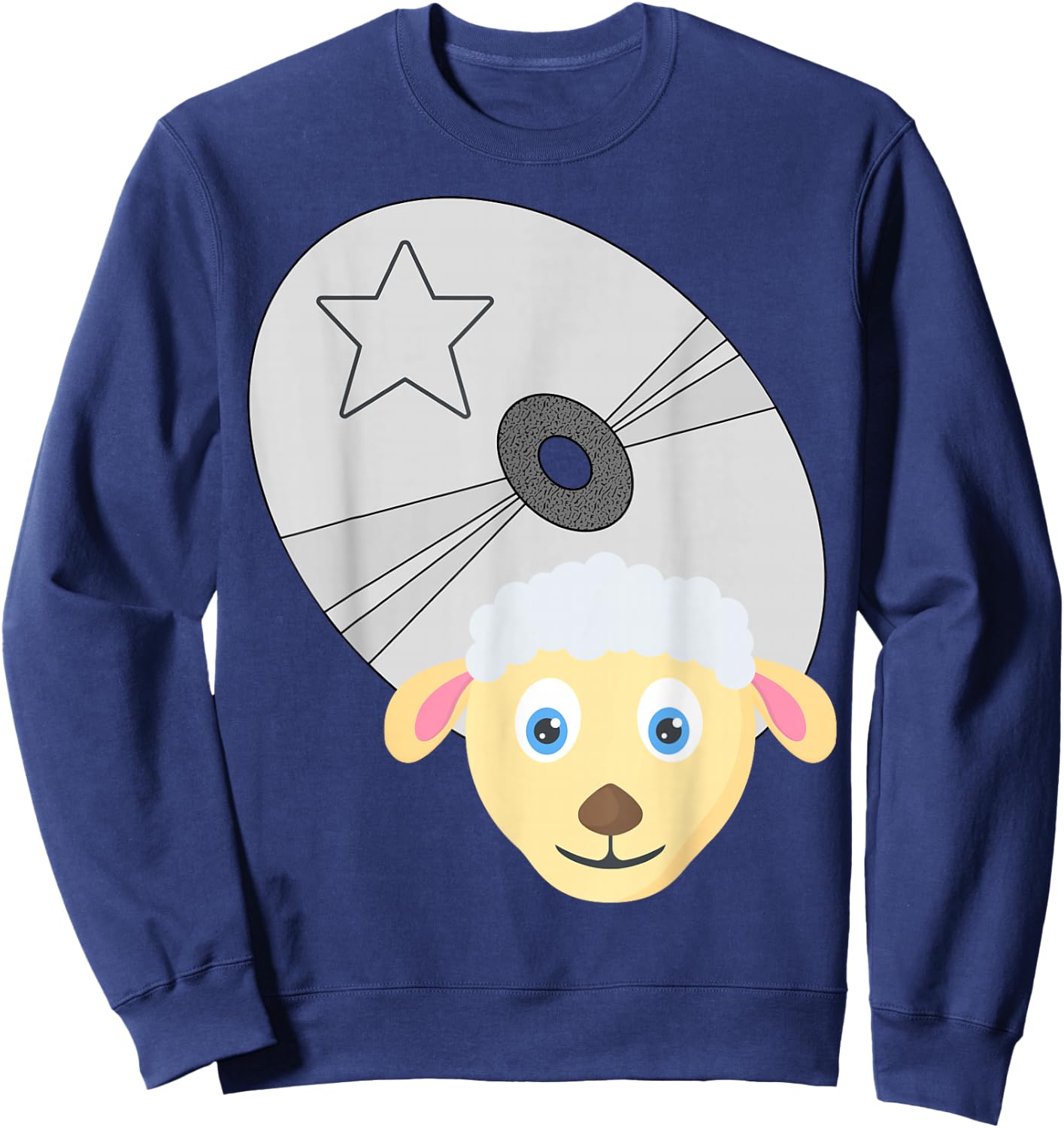 Funny cd vintage lamb Sweatshirt - Sweatshirt | Navy