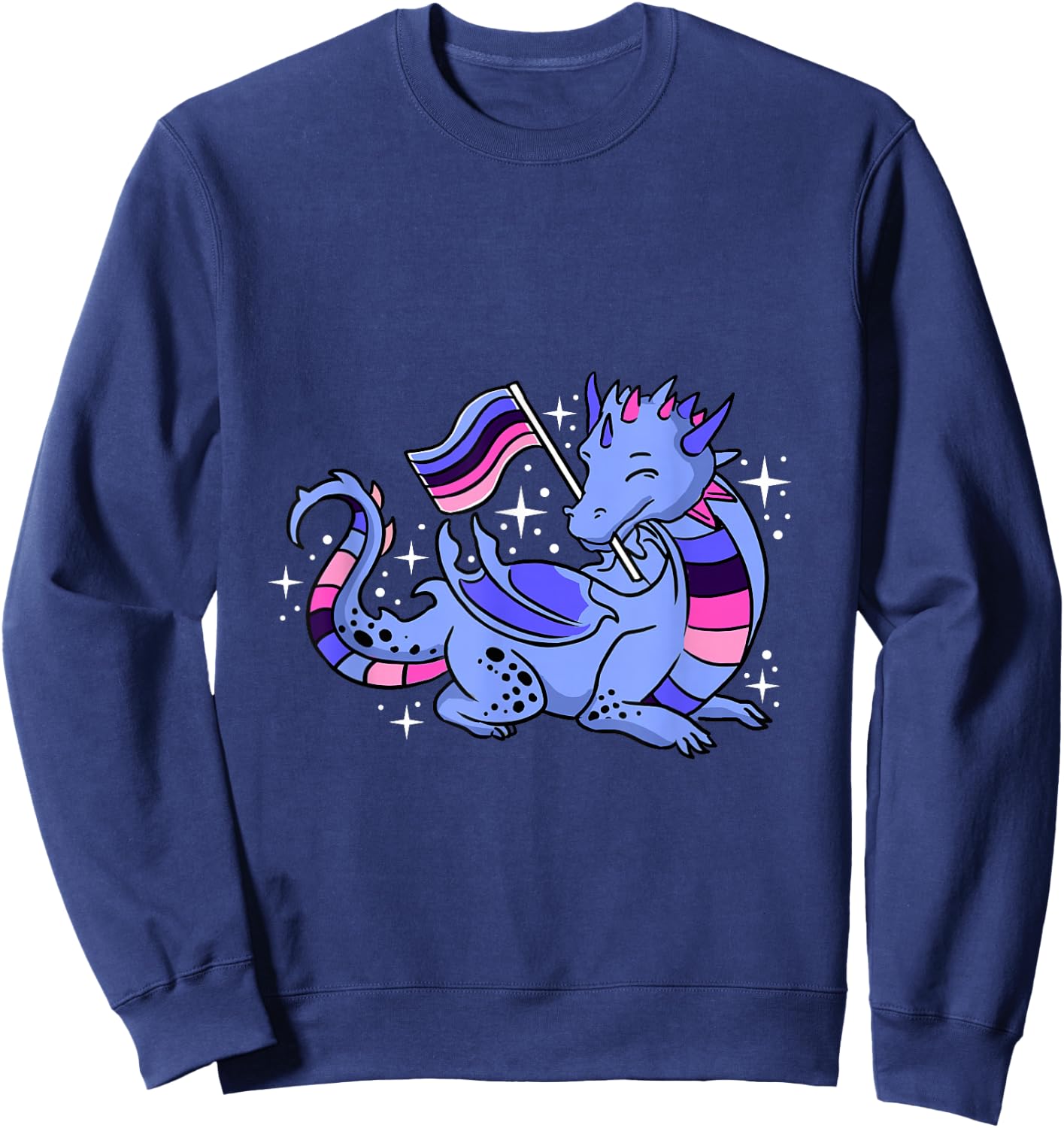 Omnisexual Dragon Omnisexual Pride Sweatshirt - Sweatshirt | Navy