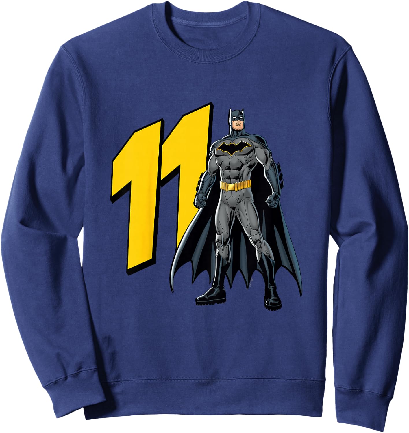 Kids Batman Super Hero 11th Birthday Sweatshirt - Sweatshirt | Navy