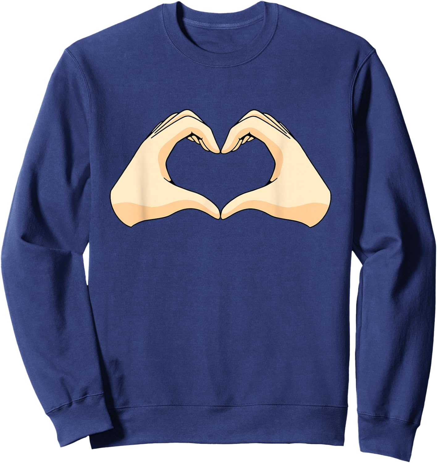 Hände Herz Hand Herz Sweatshirt - Sweatshirt | Navy